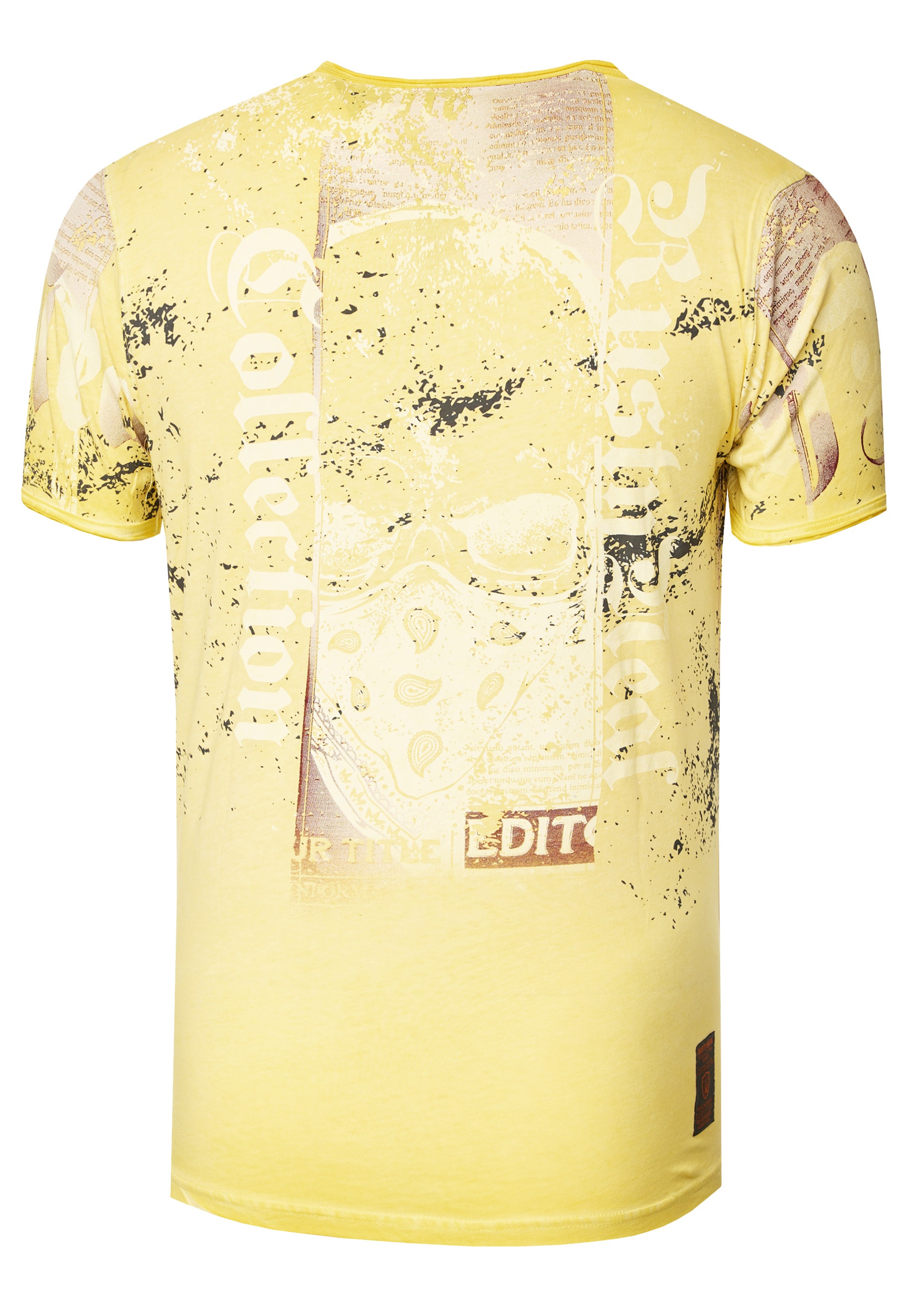 Rusty Neal T-Shirt, mit BAUR ▷ im Allover-Print | kaufen Used-Look