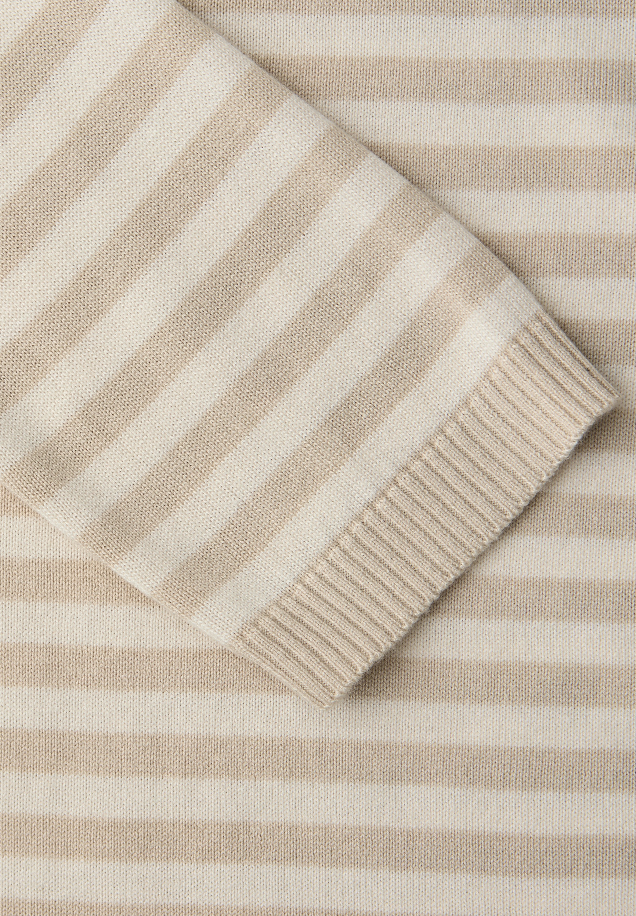 STREET ONE STUDIO Streifenpullover mit U-Boot-Ausschnitt