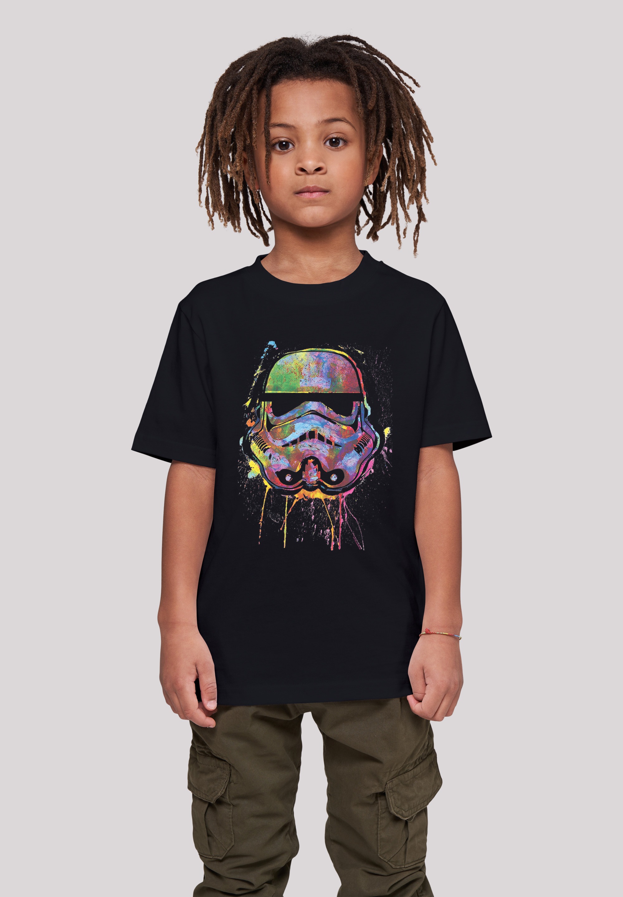 F4NT4STIC Kurzarmshirt »F4NT4STIC Kinder Stormtrooper Paint Splats with Kids Basic Tee«, (1 tlg.)
