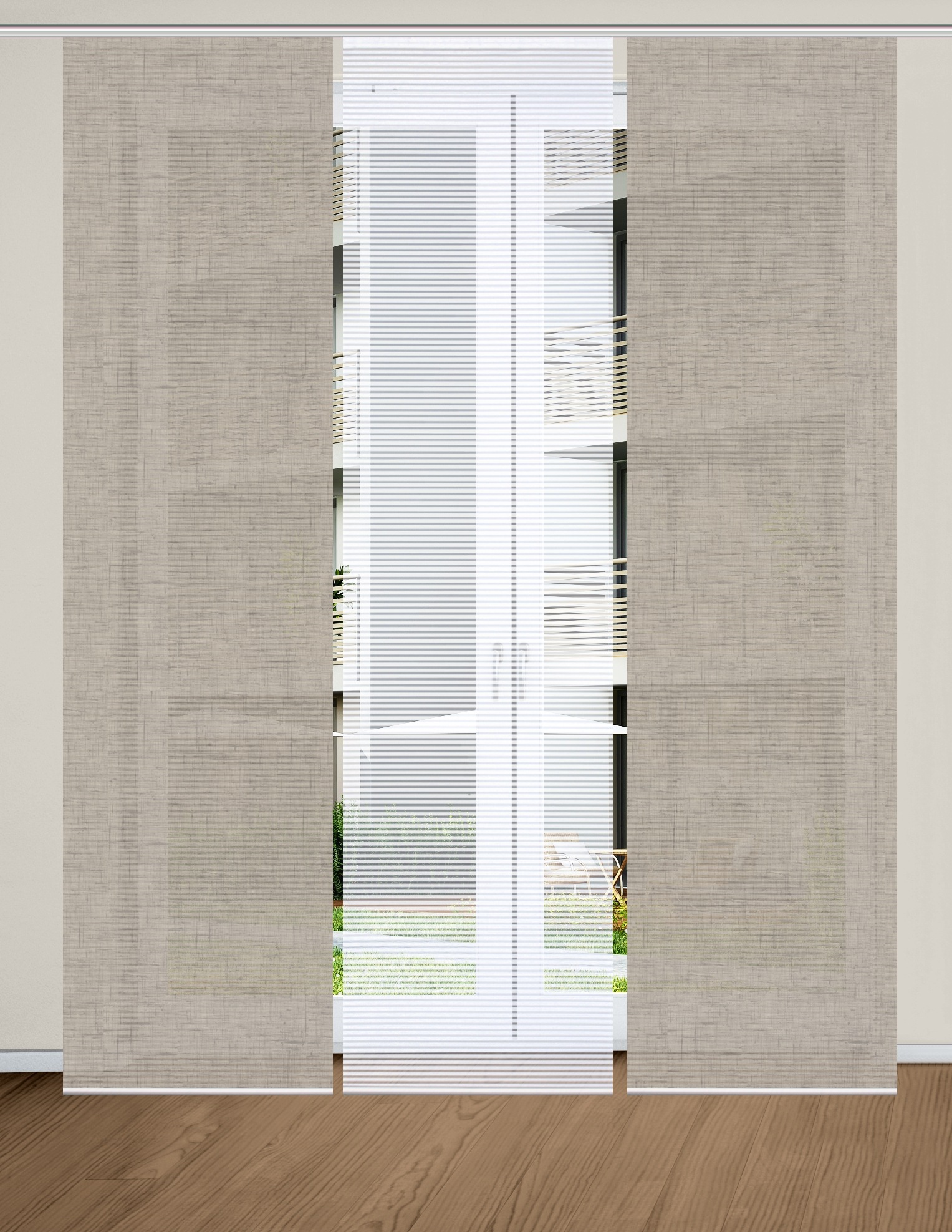 HOME in green Schiebegardine "ESTRA" Paneelwagen 3 Stk. tlg. SET DIGITALDRU günstig online kaufen