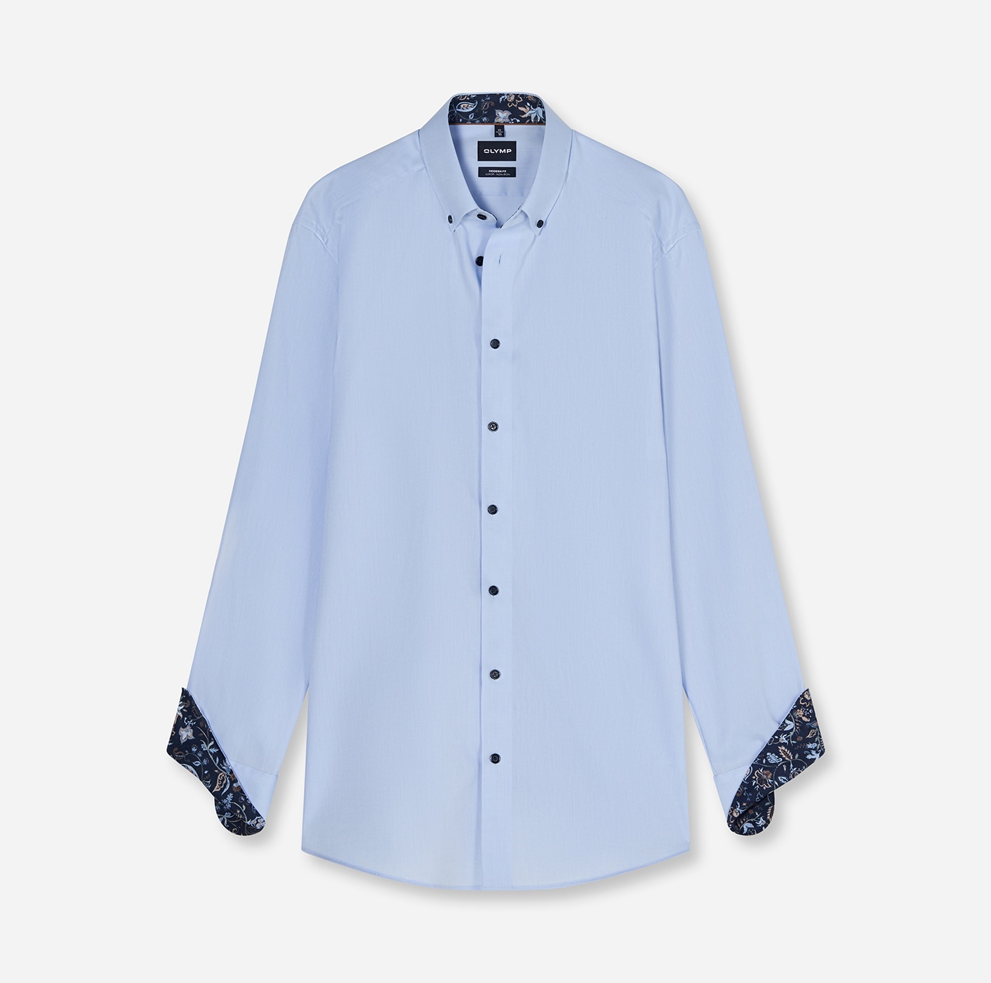OLYMP Langarmhemd »Luxor« Businesshemd, Button-down-Kragen, Modern Fit