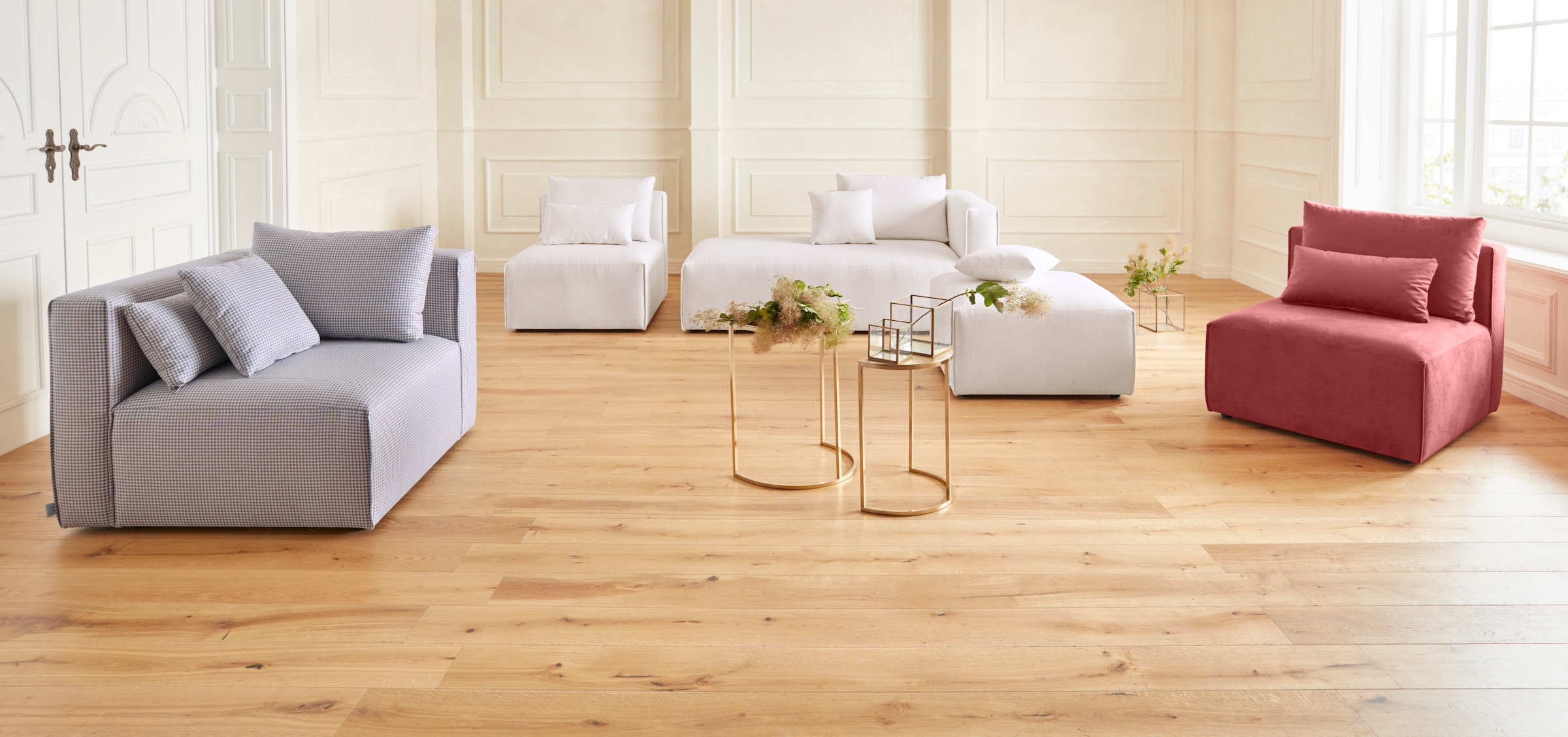 Home affaire Sofa-Eckelement »Comfine« Modul-Ecke zur indiviuellen Zusammenstellung, in 3 Bezugsvarianten