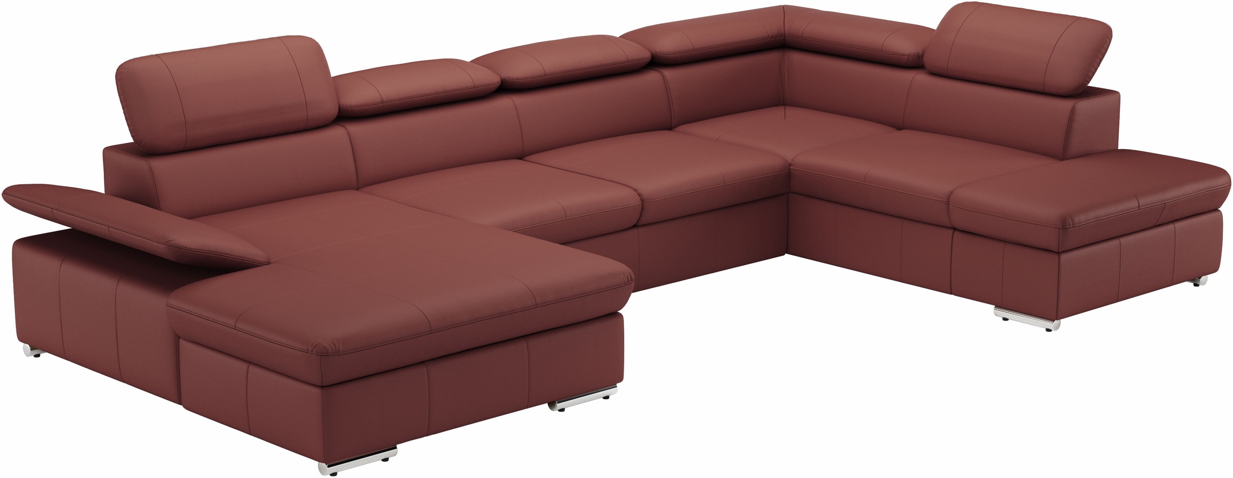 sit&more Wohnlandschaft »Valantine U-Form«, inkl. Kopf- und Armteilverstellung, wahlweise mit Bettfunktion