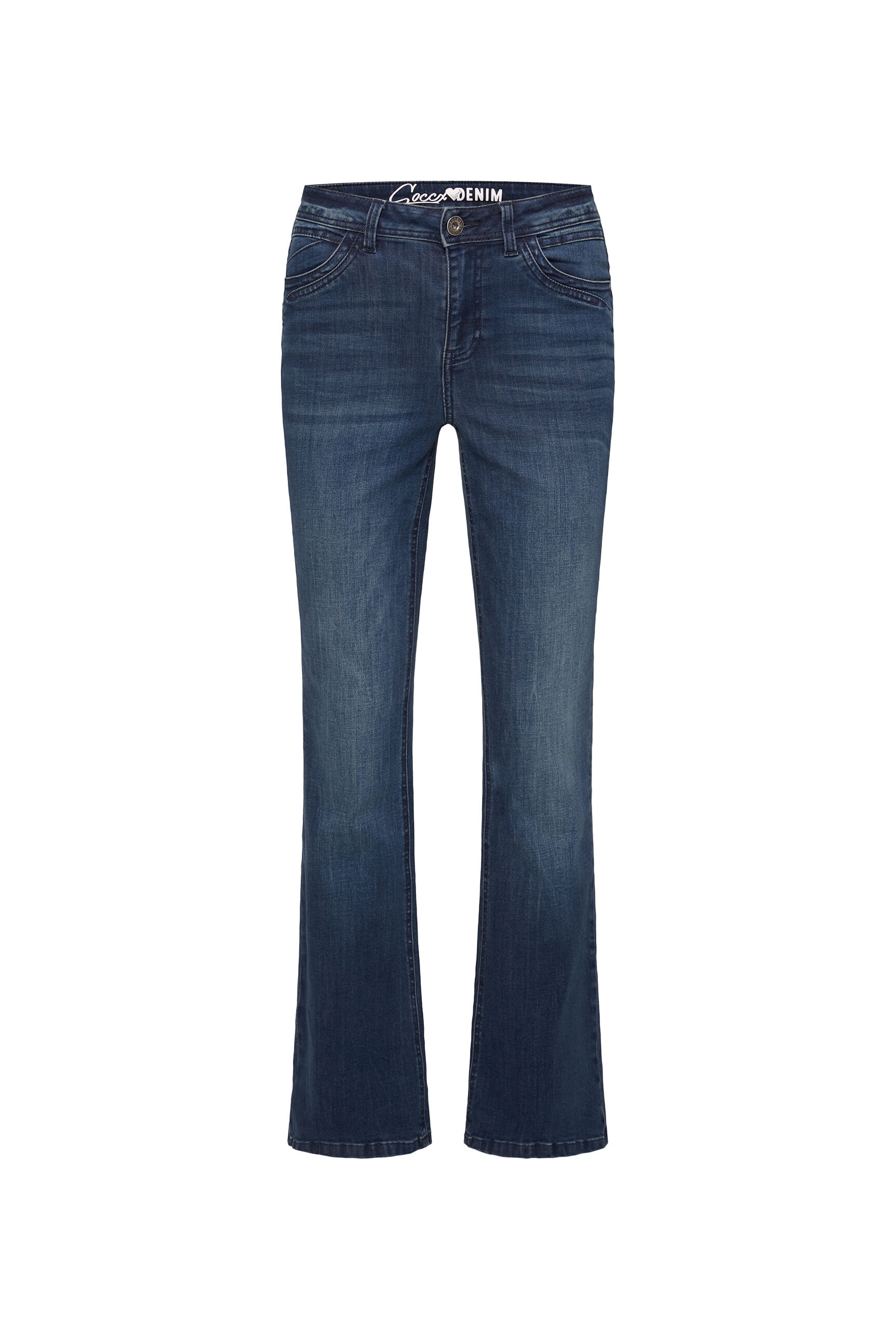 SOCCX Regular-fit-Jeans, mit ausgestelltem Bein