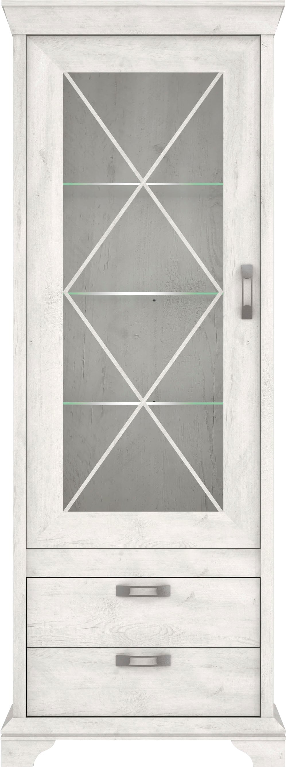 FORTE Vitrine »Kashmir«, Breite 78 cm, inkl. LED Beleuchtung
