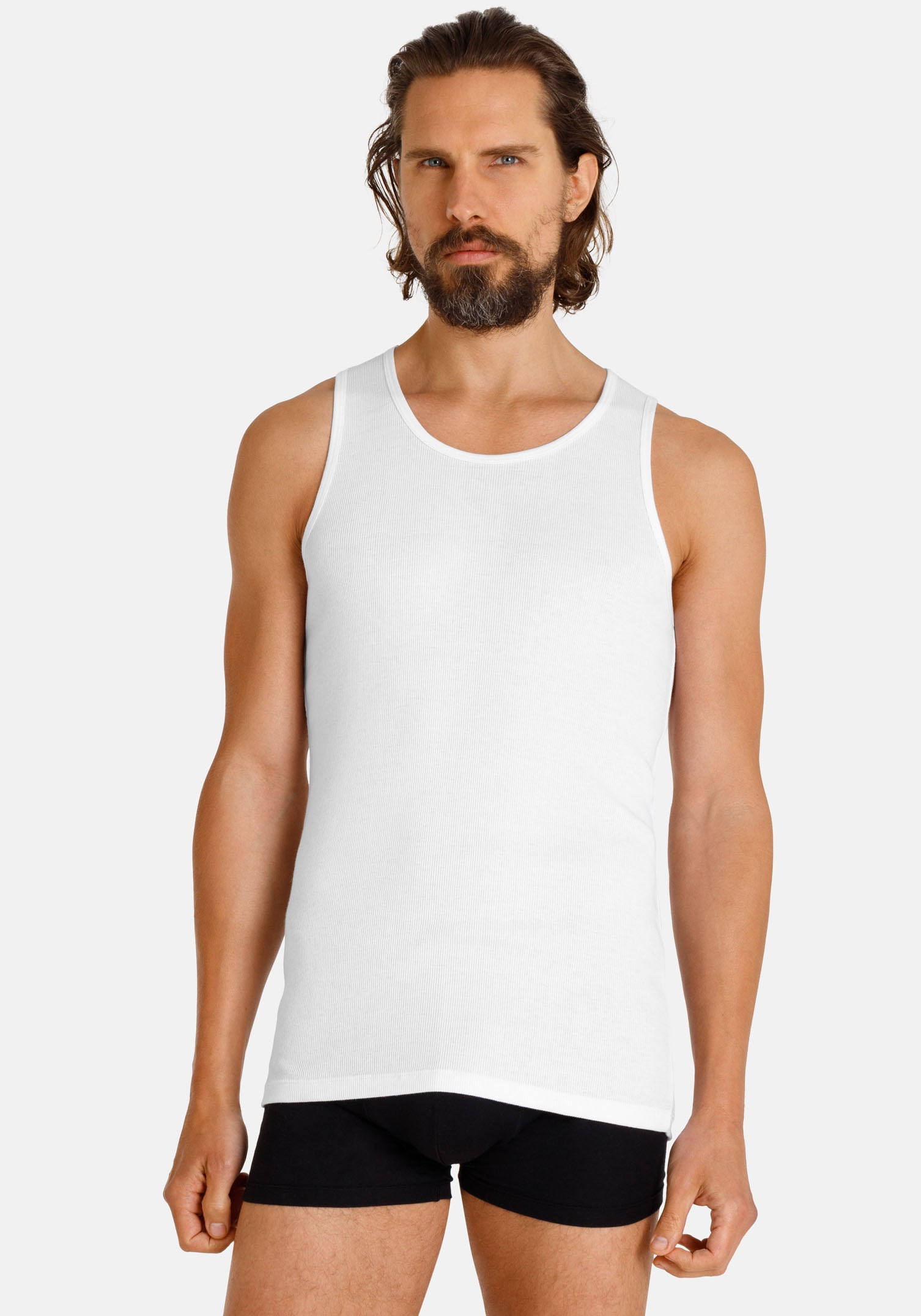 Thumbnail - Camano Unterhemd "comfort" 2er Pack, mit tiefem Rundhals