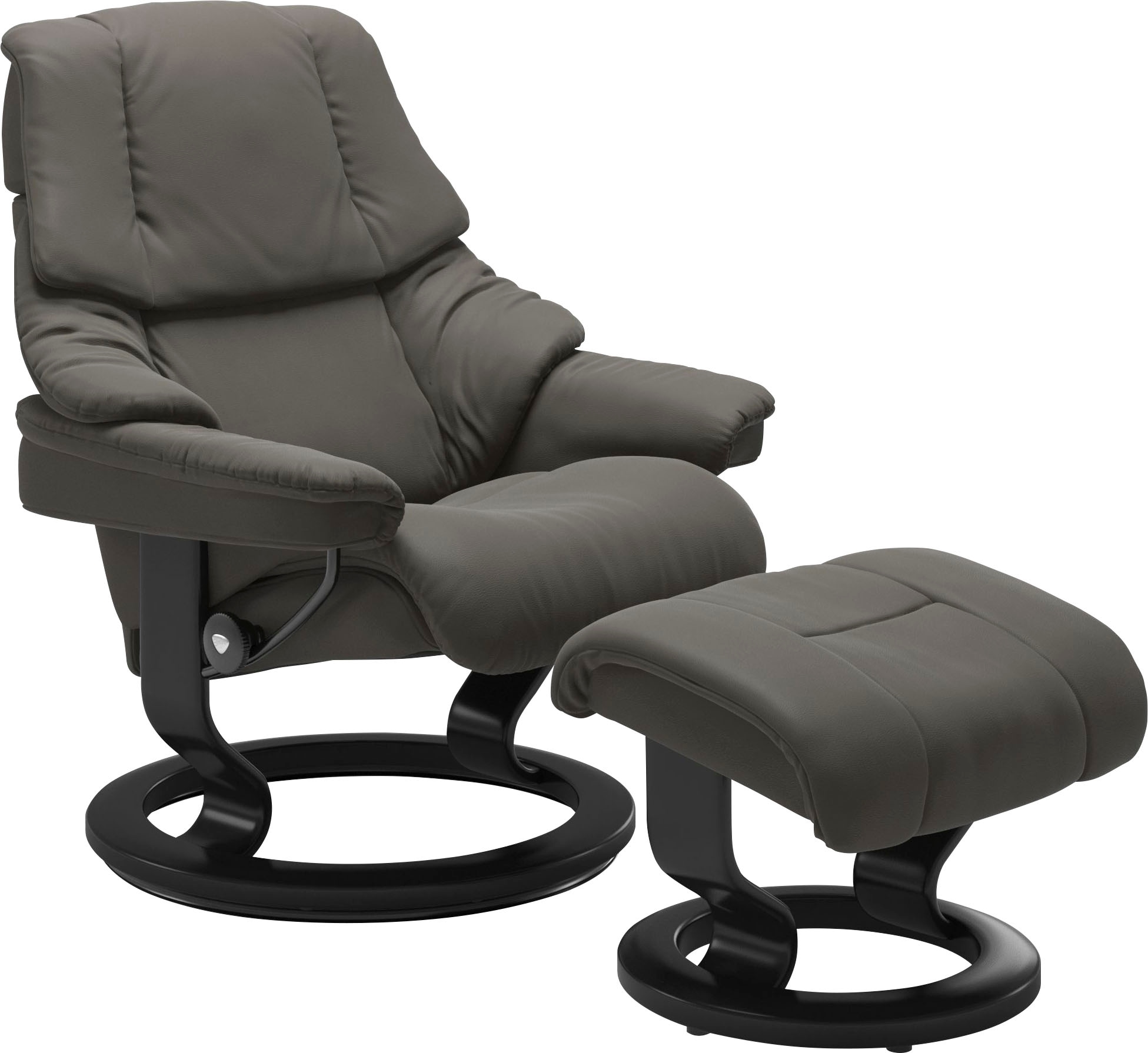 Stressless® Relaxsessel-Set »Reno«, mit Hocker, mit Classic Base, Größe S, M & L, Gestell Schwarz