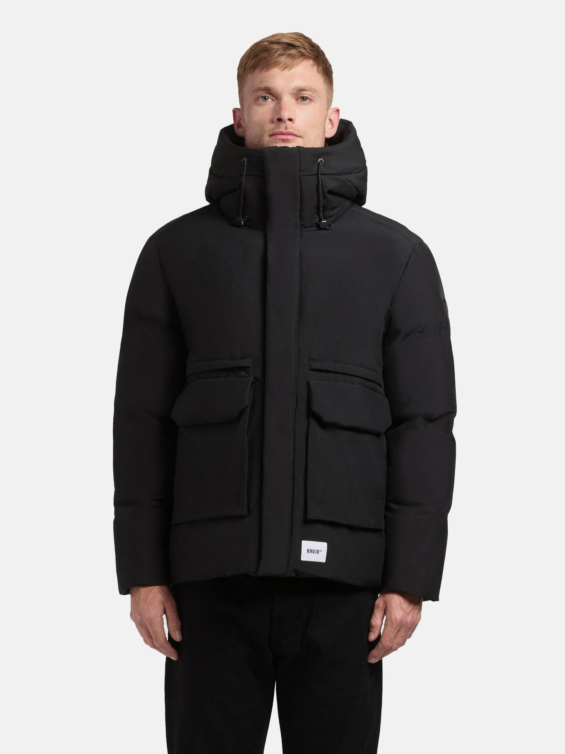 khujo Winterjacke "Dave" mit Kapuze Warme Herren Outdoorjacke mit Rucksackt günstig online kaufen