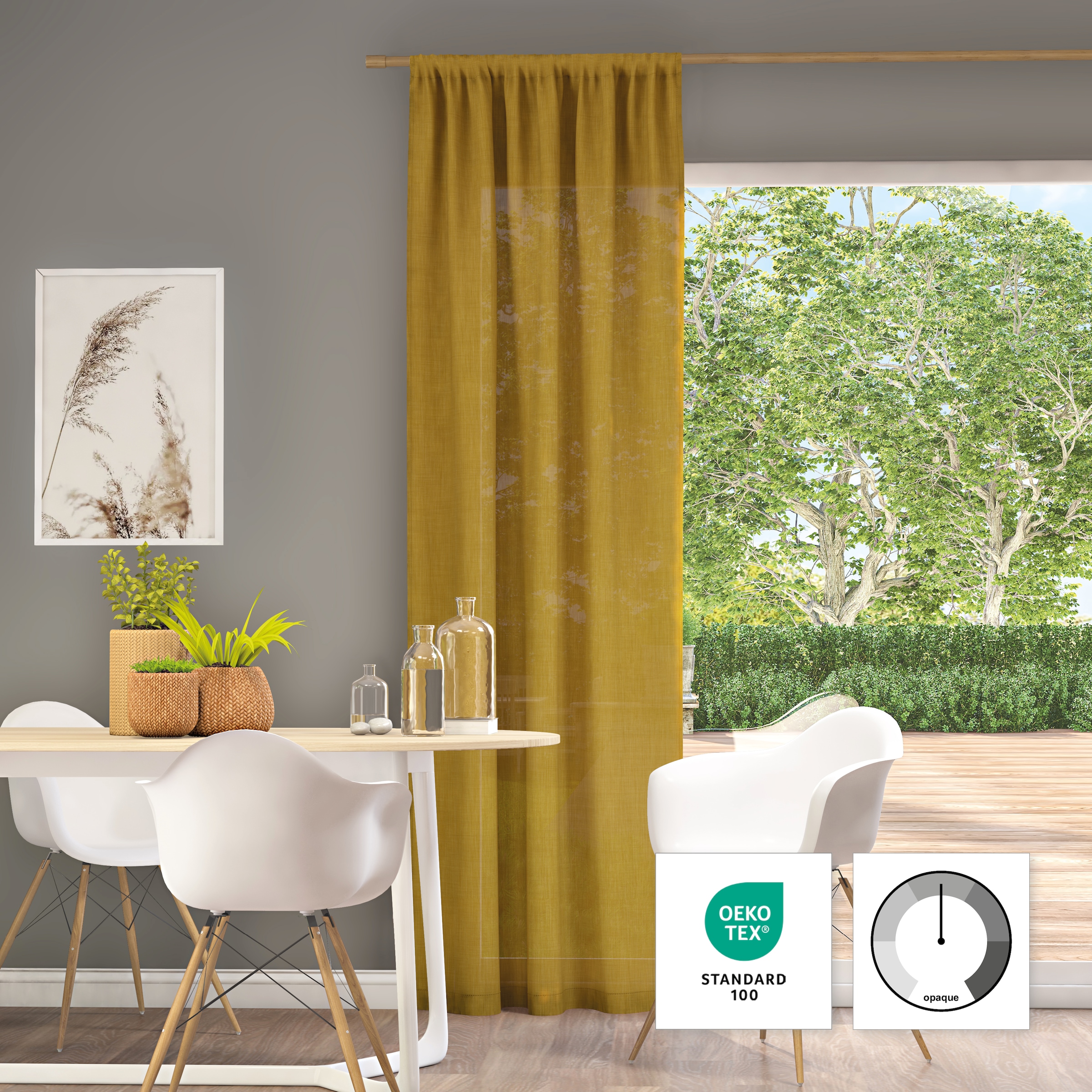 Neutex for you Vorhang "Mara-ECO" Stangendurchzug 1 Stk. tlg.