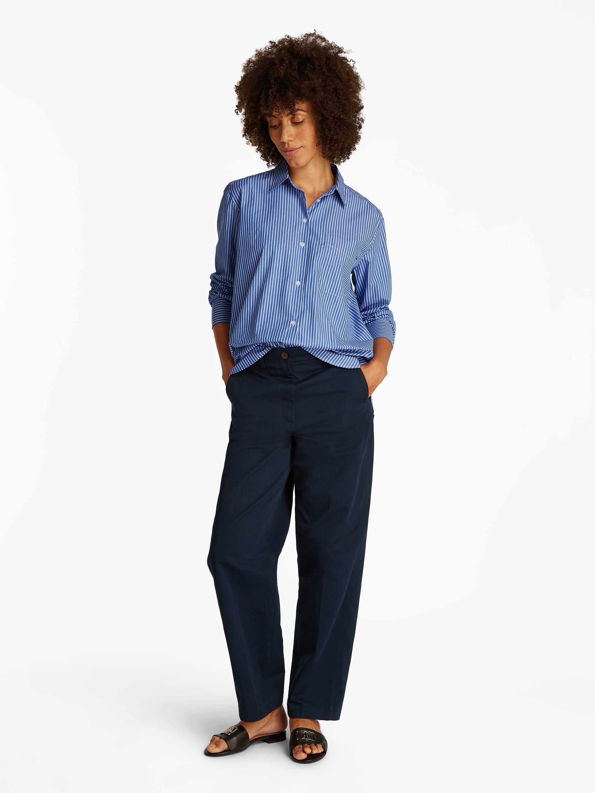 Tommy Hilfiger Hemdbluse »ESS POPLIN EASY FIT SHIRT«