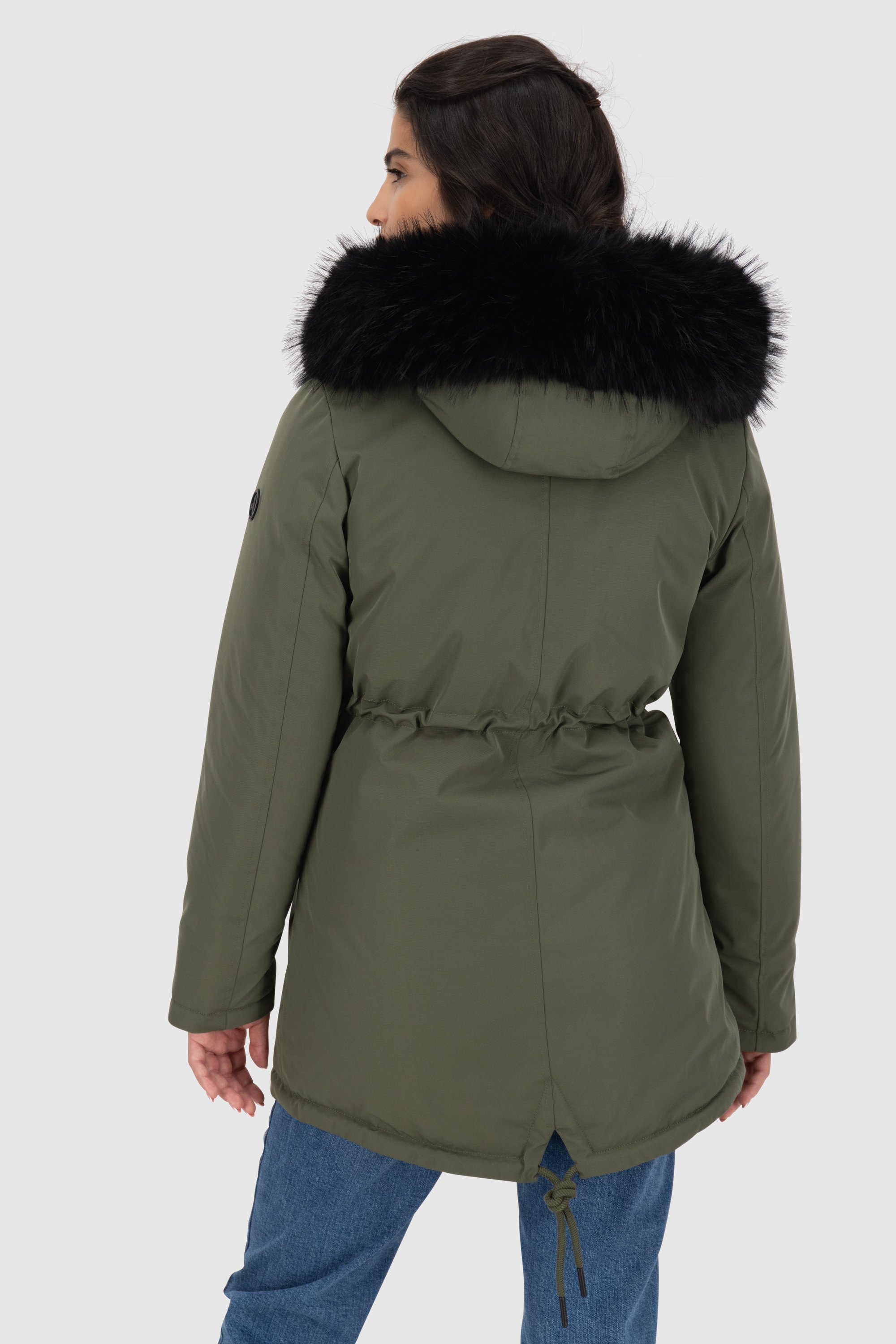 Alife & Kickin Winterjacke »Damen KierseyAK A«, Kurzer Mantel mit weichem Teddy-Innenfutter und abnehmbarer Kapuze