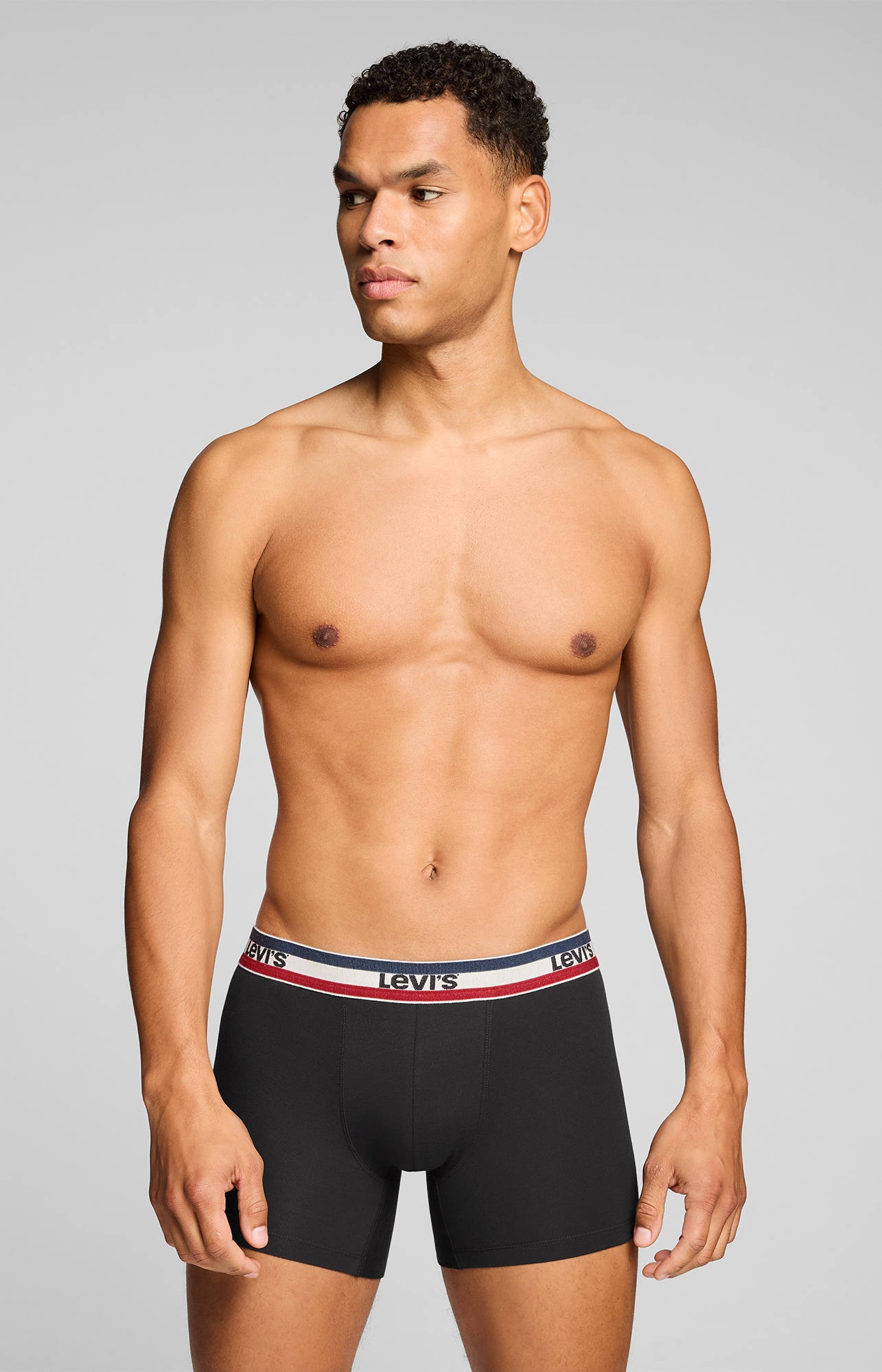 Levi's® Boxershorts »LEVIS MEN REPEAT SPW LOGO BOXER BRIEF« ohne Eingriff, elastischer Logobund, Baumwoll-Mix