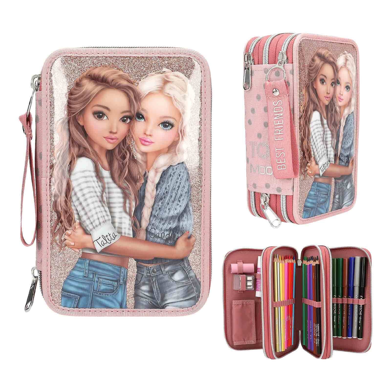 Depesche Rucksack »Schul-Set Trolley DOTS TOPModel 2er Set rosa«