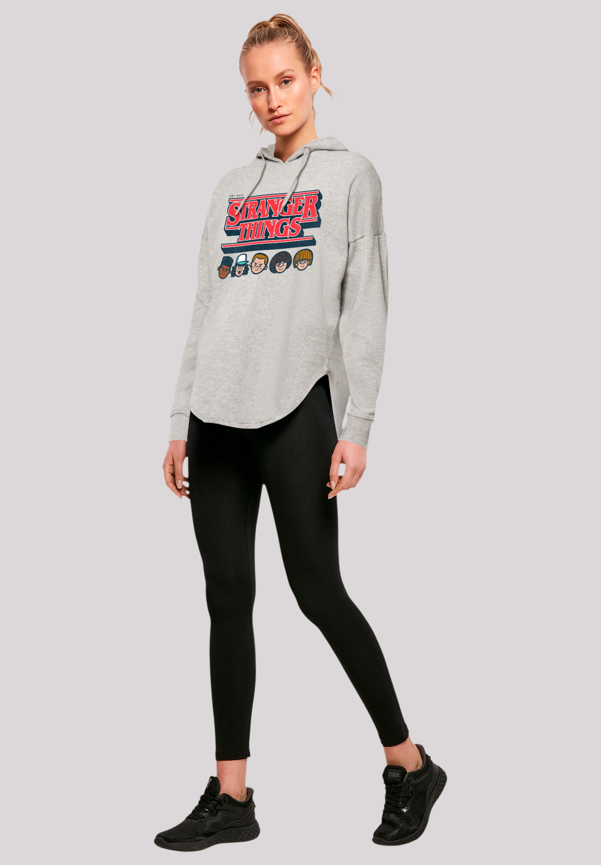 F4NT4STIC Kapuzenpullover »Stranger Things Caricature Logo Netflix TV Series«, Premium Qualität