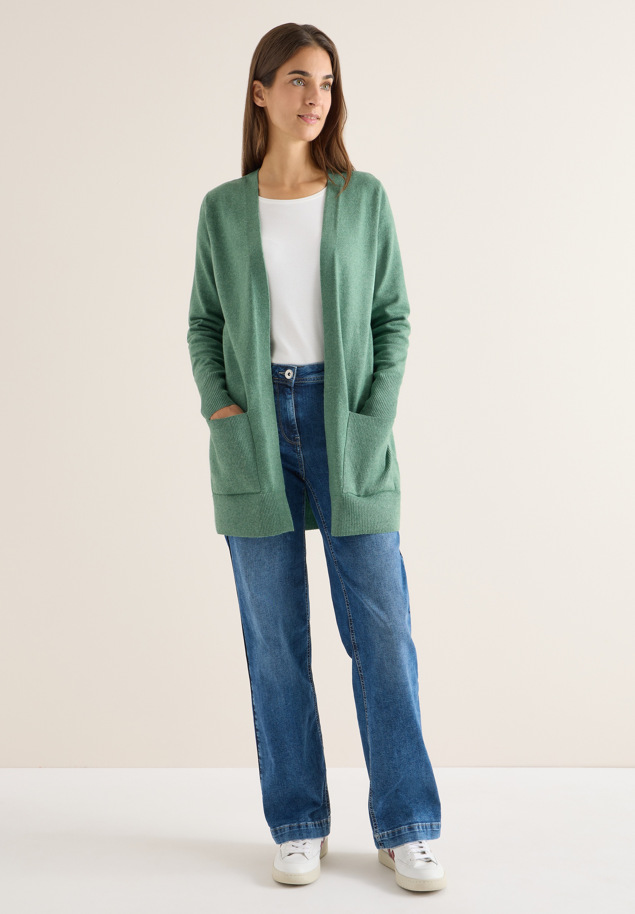 Cecil Longstrickjacke, aus softem Materialmix