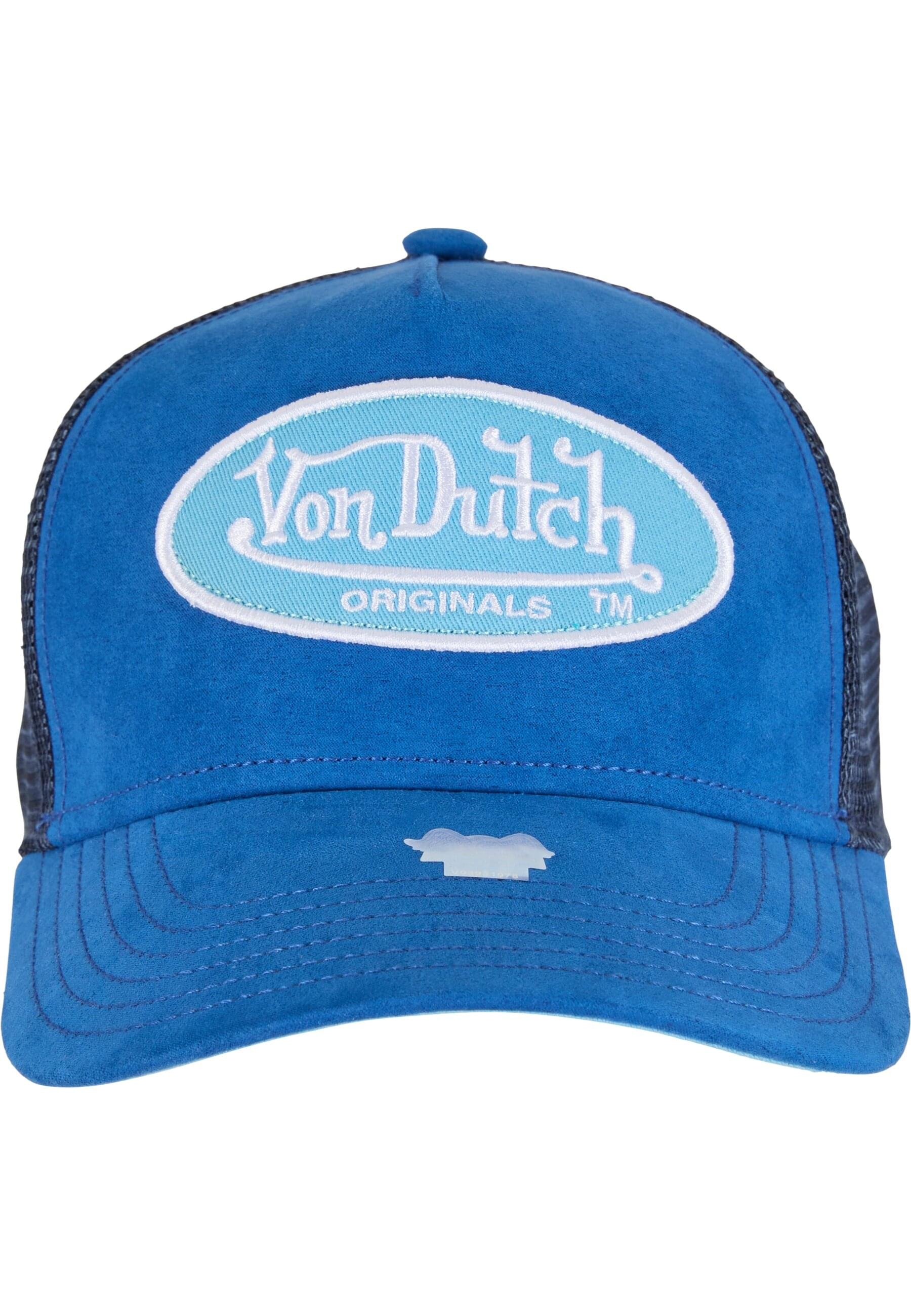 VON DUTCH Damen Trucker Cap "Von Dutch TRUCKER BOSTON CAPS"blau, light blau, 100% Suede, Caps