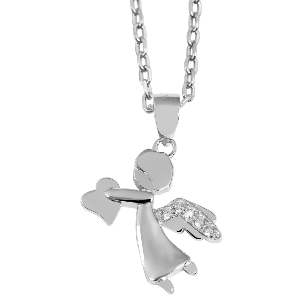 Adelia´s Kettenanhänger »Anhänger Engel aus 925 Silber mit Zirkonia«