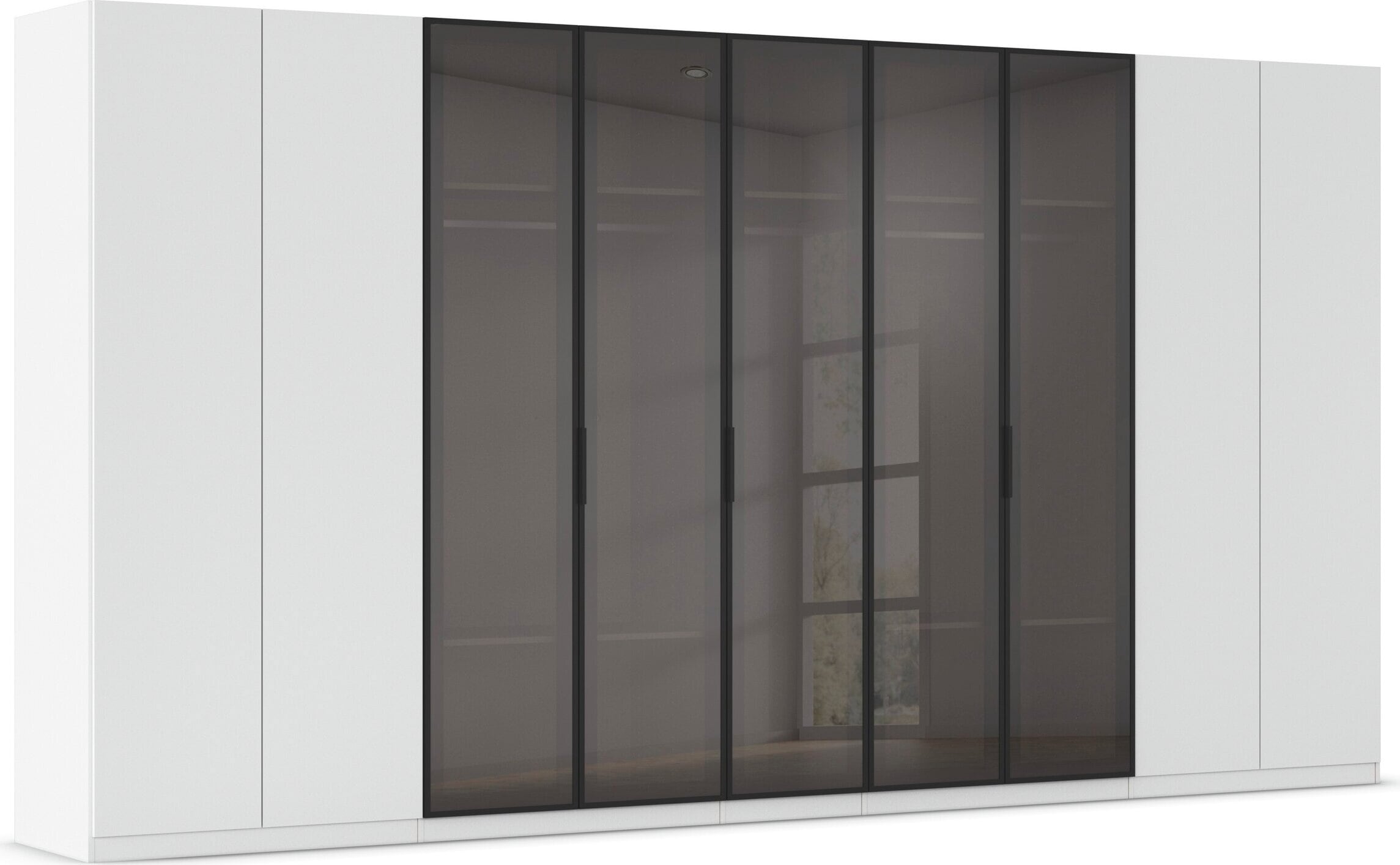 OTTO home Kleiderschrank "Schrank Möbel Schlafzimmer Garderobe Mietswohnung WELTNEUHEIT NYLLA" PATENTIERTES SCHNELLMONTAGESYSTEM mit Glasrahmentüren MADE IN GERMANY