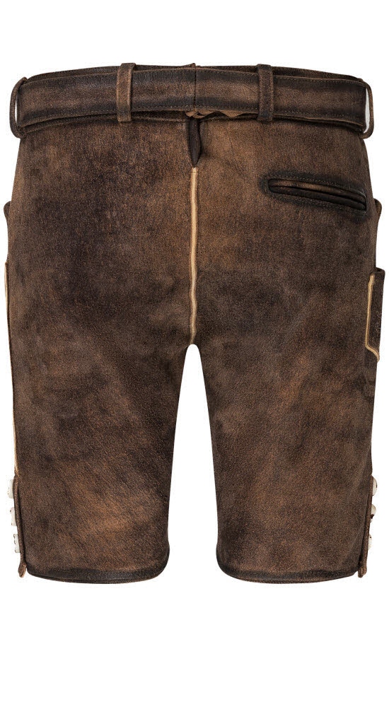 Nübler Trachtenlederhose »Lederhose kurz Mufflon«