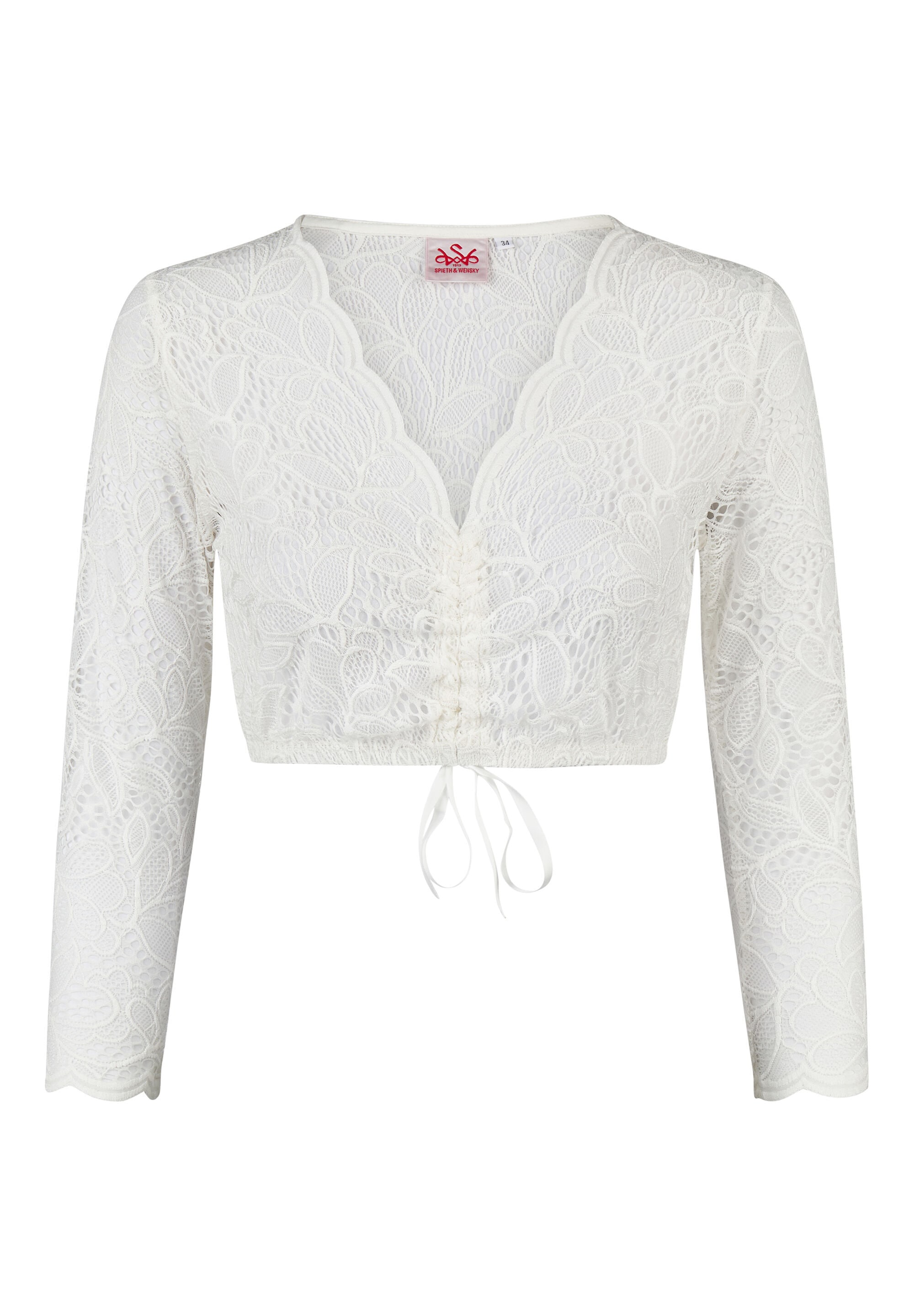 Spieth & Wensky Dirndlbluse "Spieth & Wensky Dirndlbluse Katharina" mit 3/4-Ärmeln