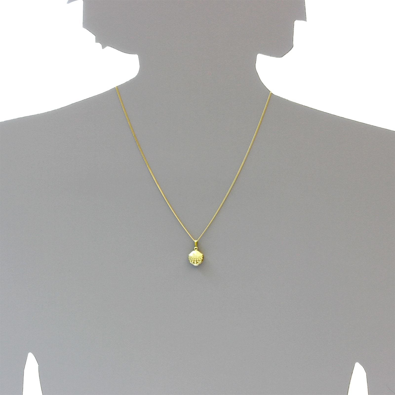 OSTSEE-SCHMUCK Kette und Anhänger Set »- Muschel - Gold 333/000 -,«
