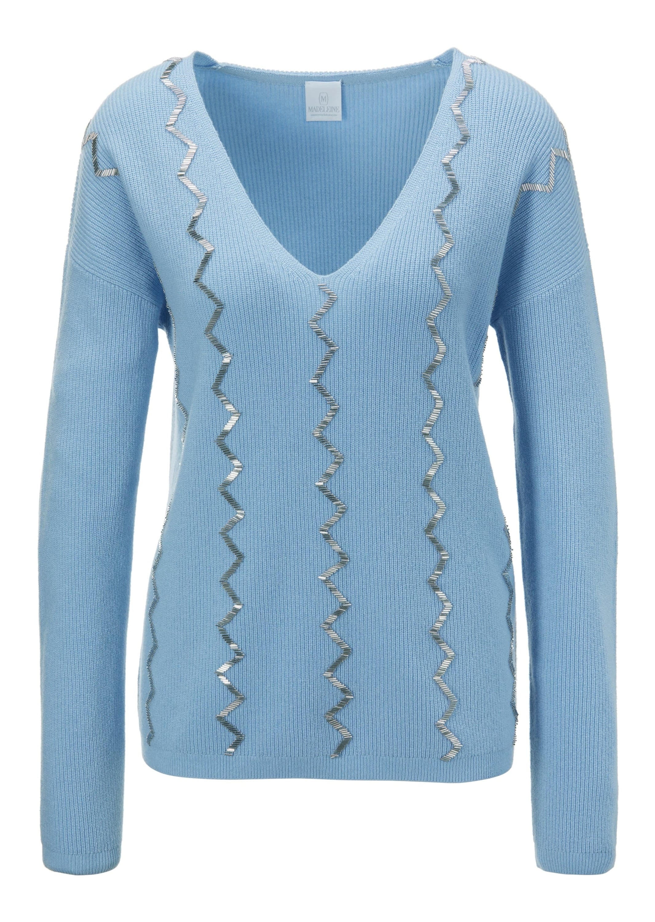 MADELEINE Longpullover "Pullover Oversize-Pullover mit aufwändiger Dekorati günstig online kaufen