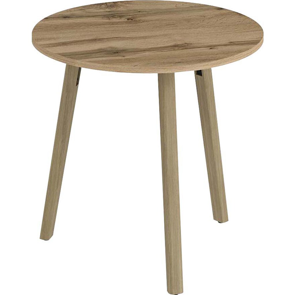 Wohnen Tische OTTO products Esstisch »Tables«, Füße aus Eiche massiv, runder Esstisch mit einem Ø von 78 cm 