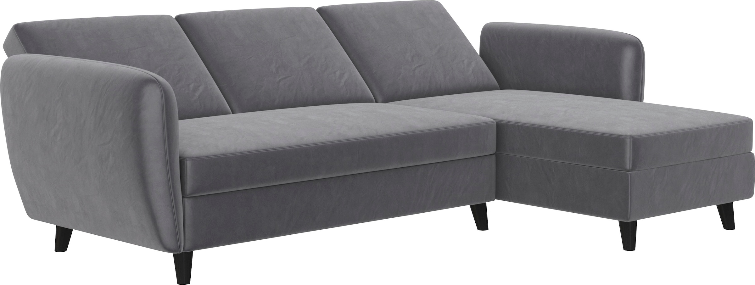 Dorel Home Ecksofa »Perry, L-Form,«, Rückenlehne, verschiedene Farbvarianten, Sitzhöhe 43 cm, Breite 219 cm