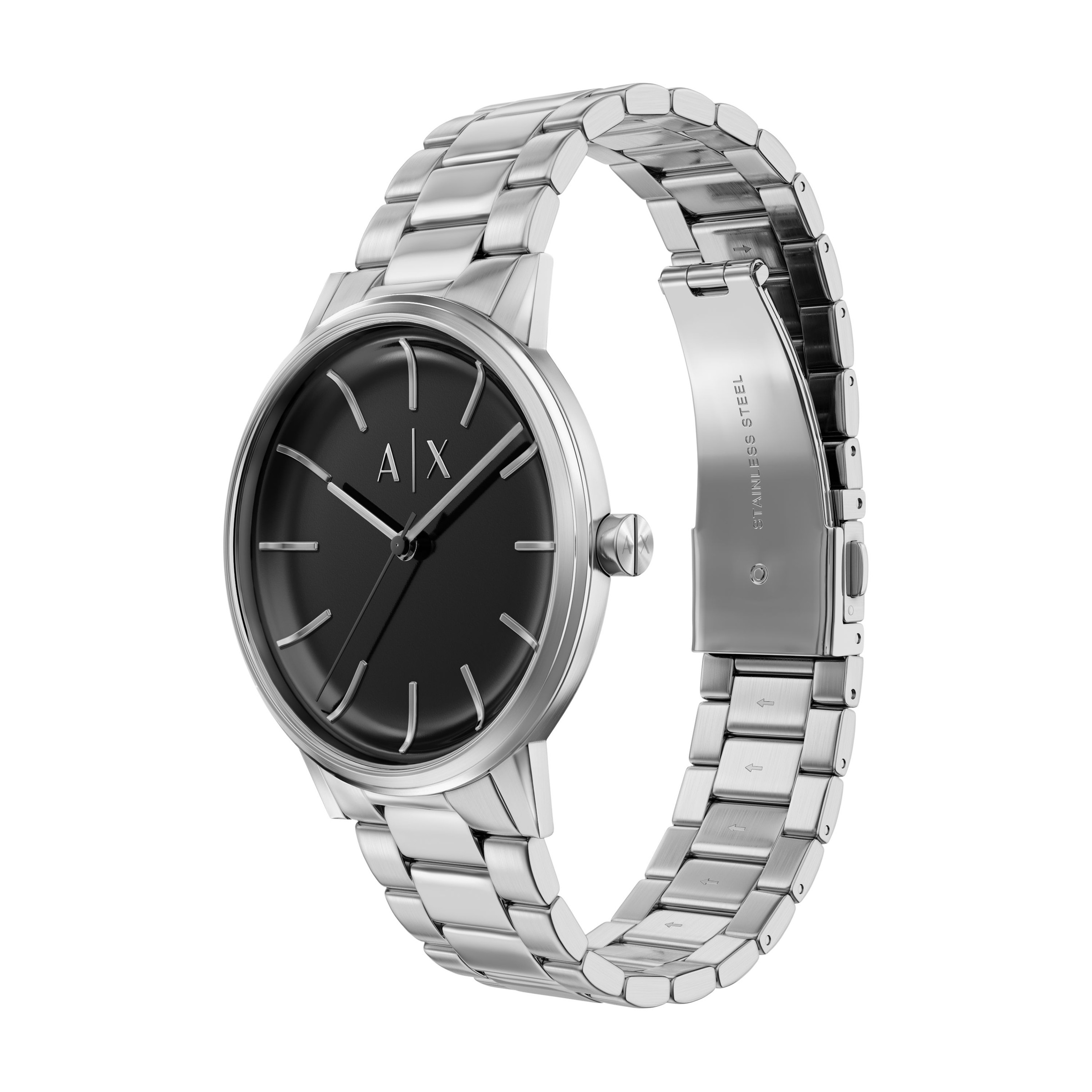 ARMANI EXCHANGE Quarzuhr Armbanduhr, Herrenuhr, Edelstahlarmband, Ideal auch als Geschenk