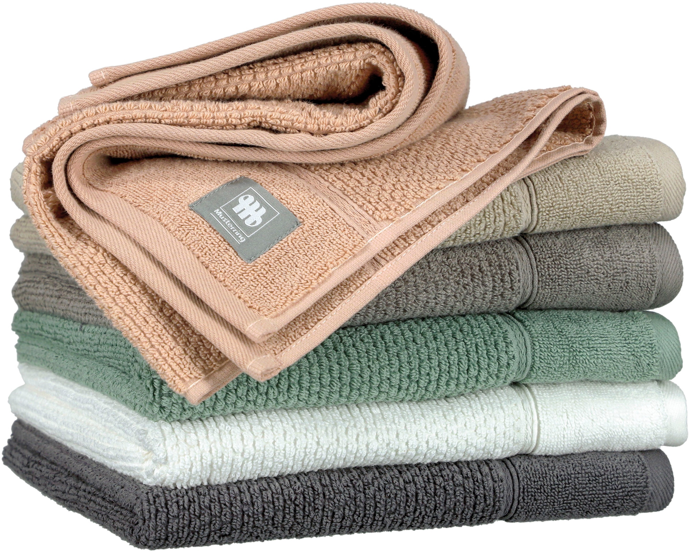Musterring Handtuch »Solid«, (1 St., Handtuch 50 x 100 cm), hautschmeichelnde Airtouch Qualität