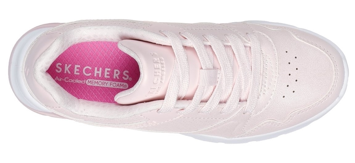 Skechers Kids Sneaker »UNO LITE 2.0«, Schnürschuh mit farbl. Keilsohle, Größenschablone zum Download