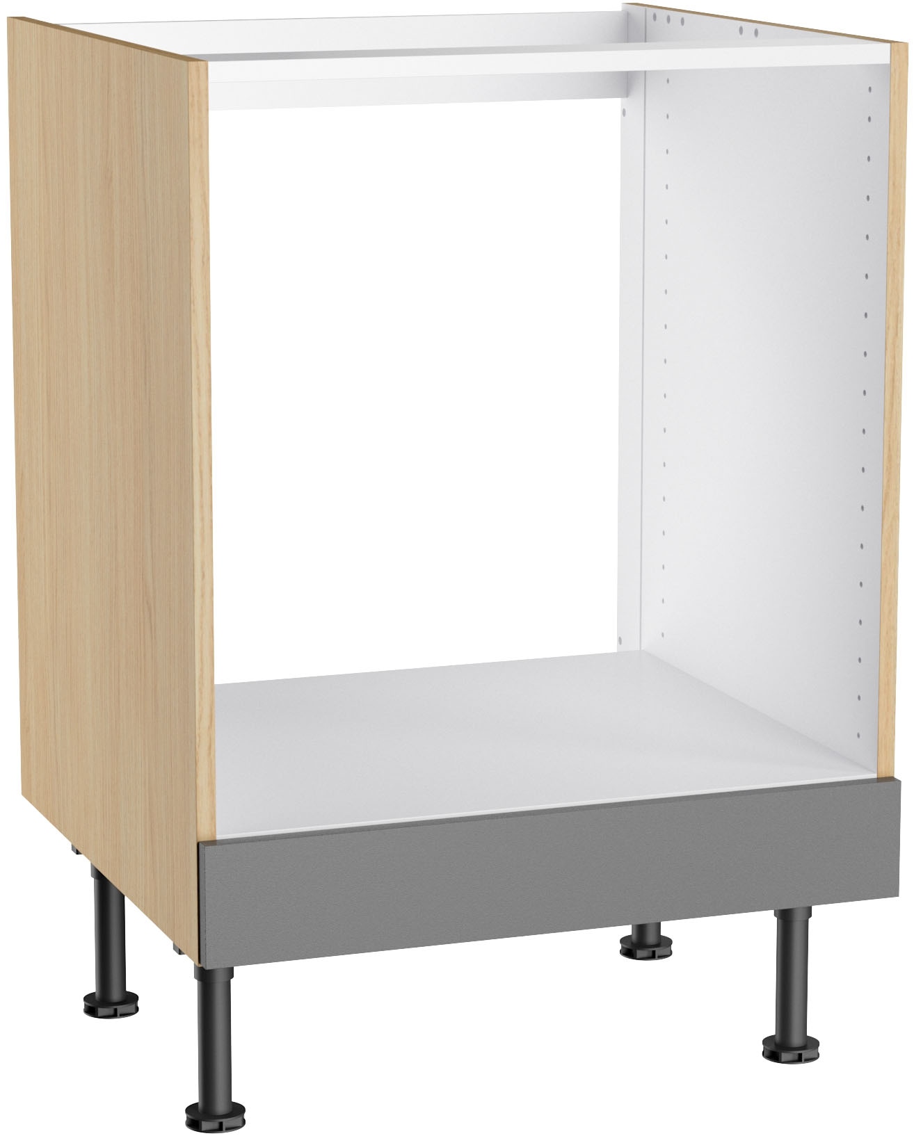 KOCHSTATION Herdumbauschrank "KS-Lucy" Breite 60 cm, 1 Blende, höhenverstellbare Füße