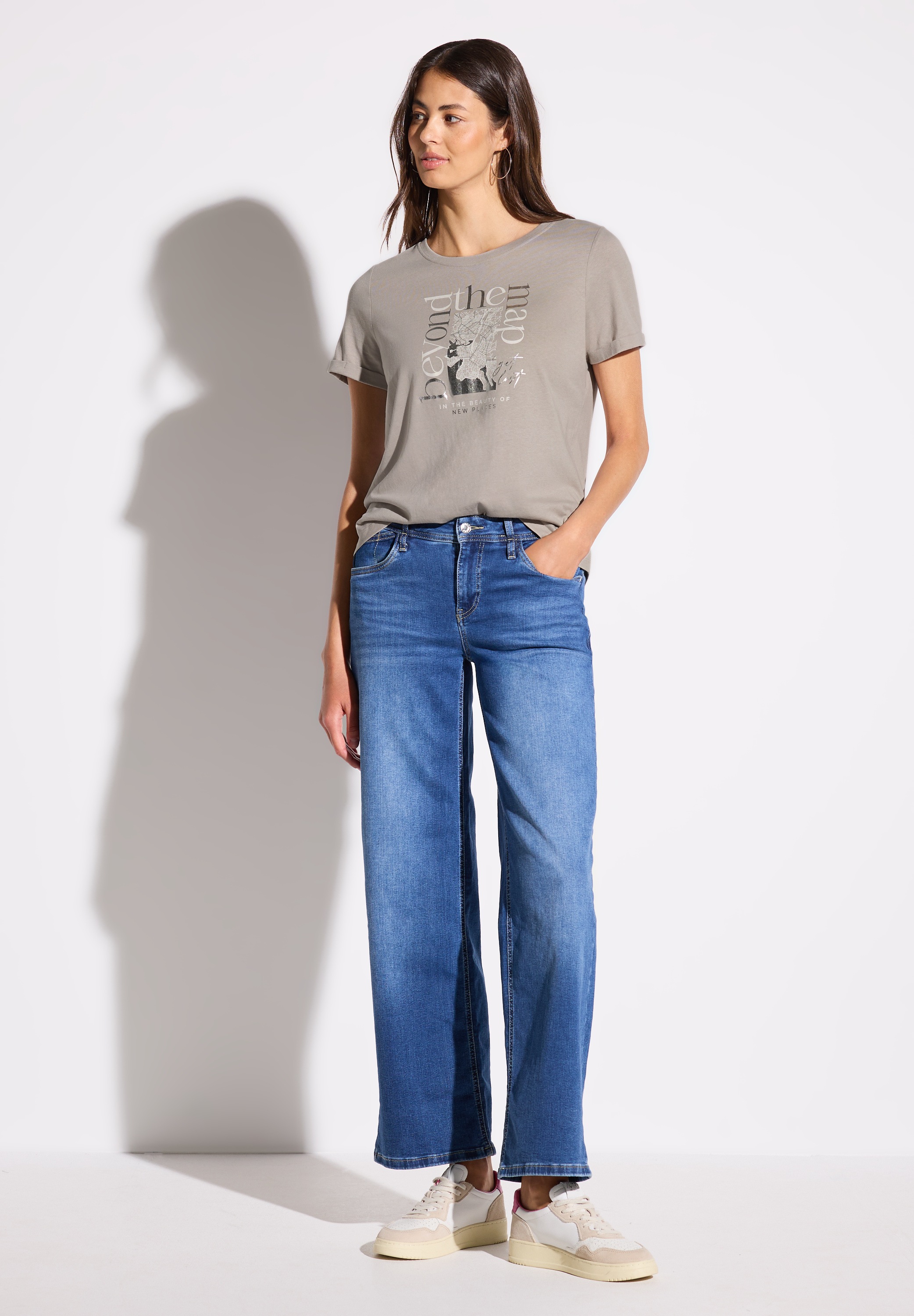 Thumbnail - STREET ONE Print-Shirt, im soften Baumwoll-Mix