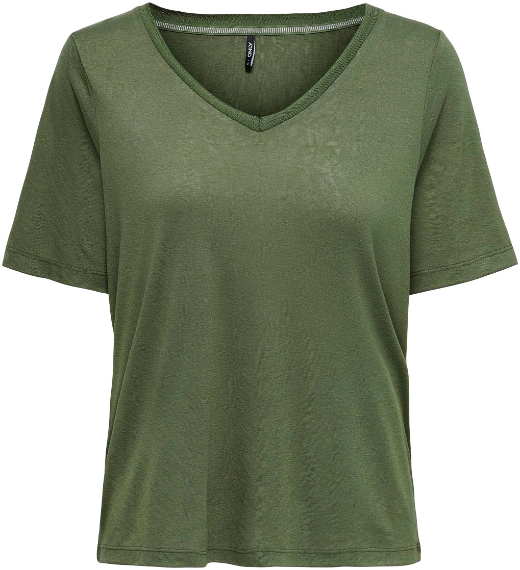 ONLY Kurzarmshirt »ONLELISE S/S V-NECK TOP JRS NOOS«