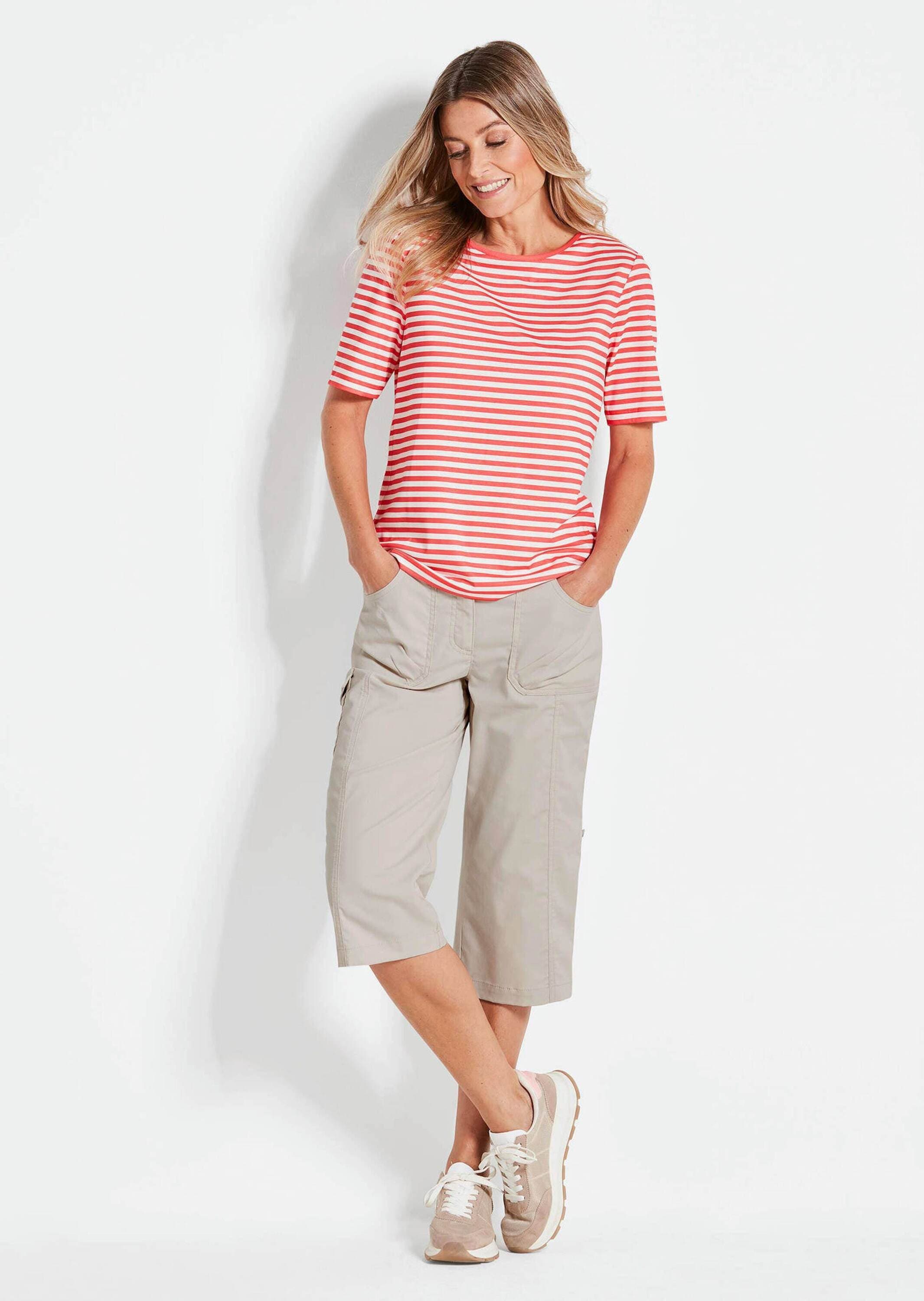 GOLDNER 7/8-Hose »Kurzgröße Krempelbare Capri-Hose mit Funktion«