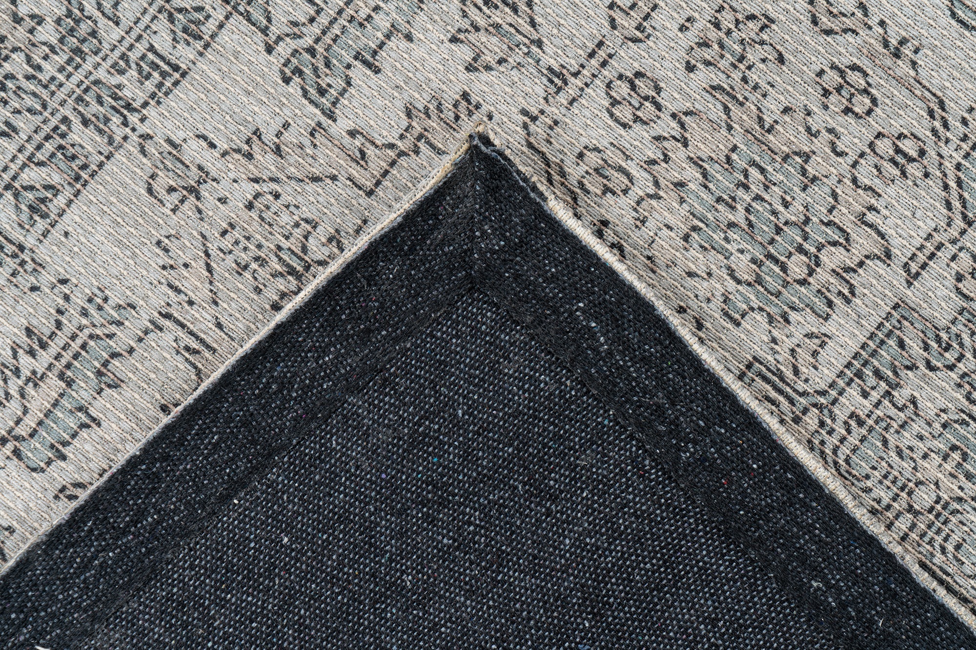 Teppich KAYOOM "Perry 325", grün (grün, taupe), B:160cm H:16mm L:230cm, Baumwolle, Teppiche, Teppich, digitaler Druck, verwaschenes Farbendesign, pflegeleicht 3