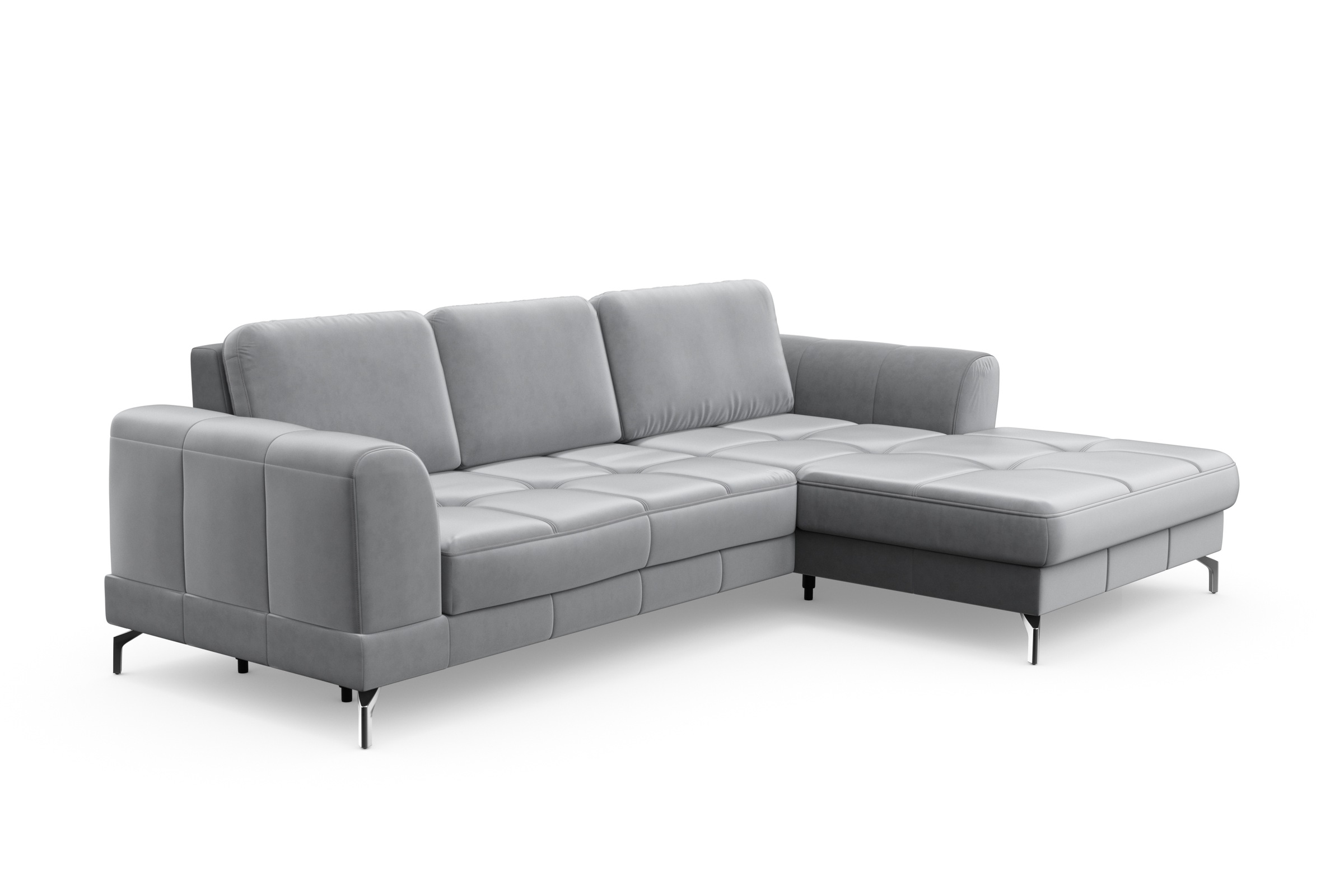 sit&more Ecksofa »Bendigo L-Form«, inklusive Sitztiefenverstellung, Bodenfreiheit 12 cm, in 2 Fußfarben