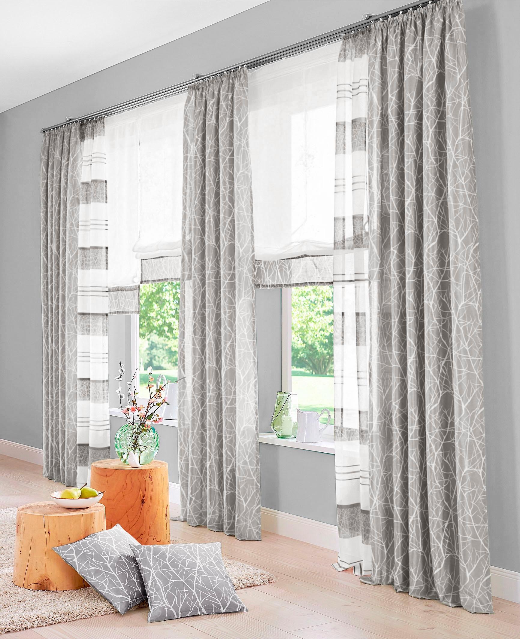 my home Raffrollo »Camposa«, mit Klettband, kaufen | Polyester BAUR Transparent, Voile