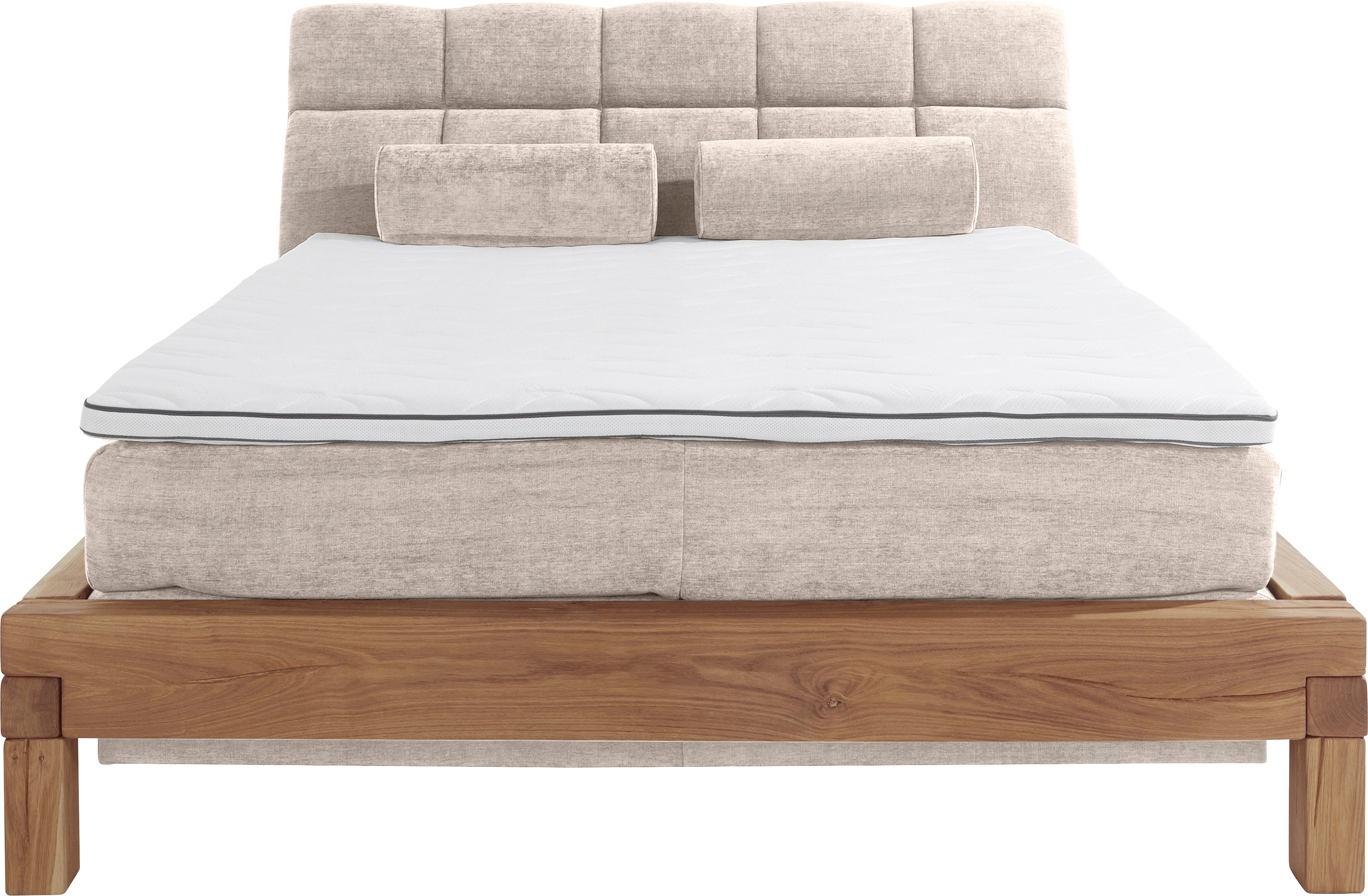 Thumbnail - Home affaire Boxspringbett "Villads", Liegefläche: 160/200 cm aus Balkeneiche, Inside-Boxspring-Unterbau