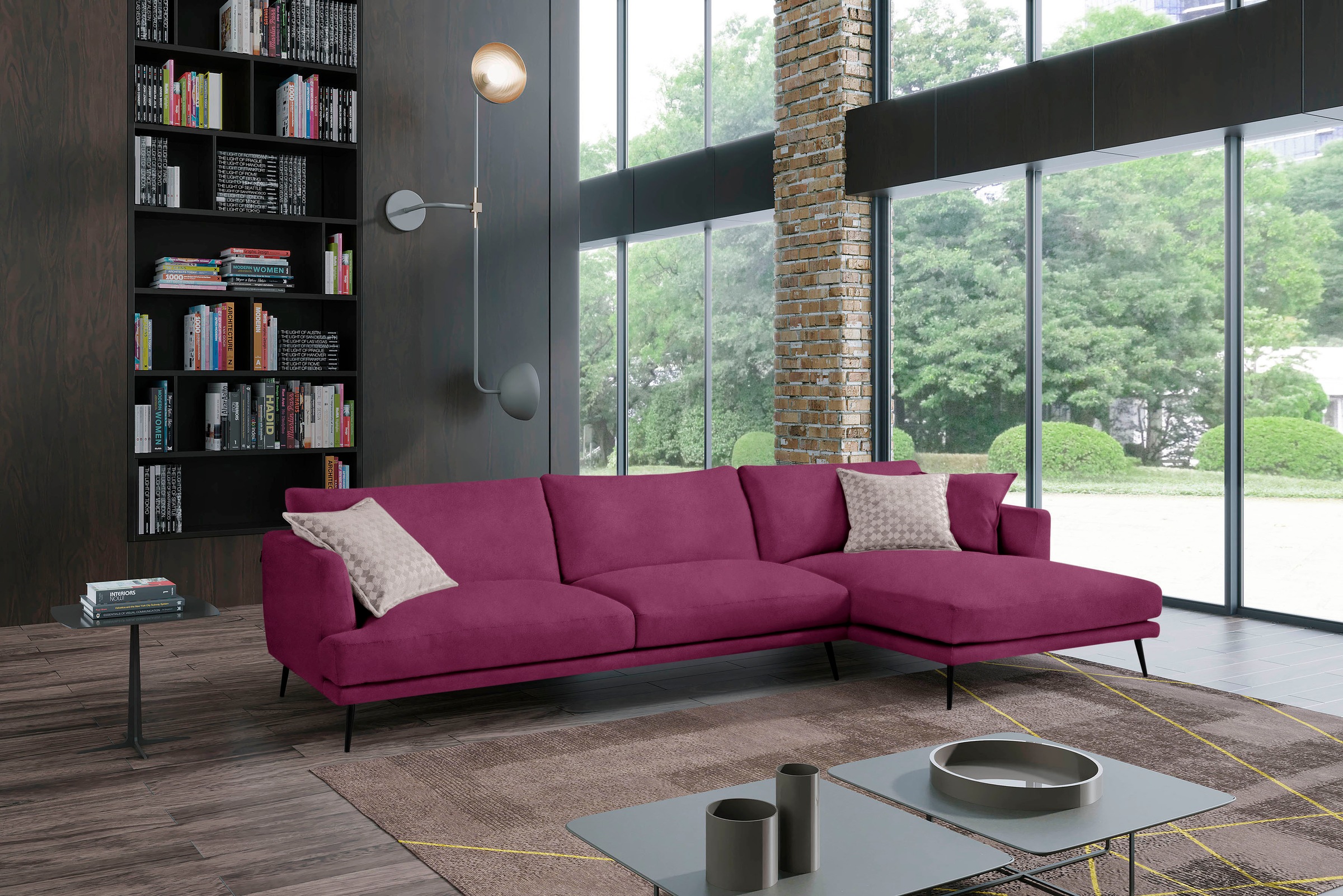 Egoitaliano Ecksofa "Sophia, Designsofa mit extrakomfortablem Sitzkomfort", günstig online kaufen