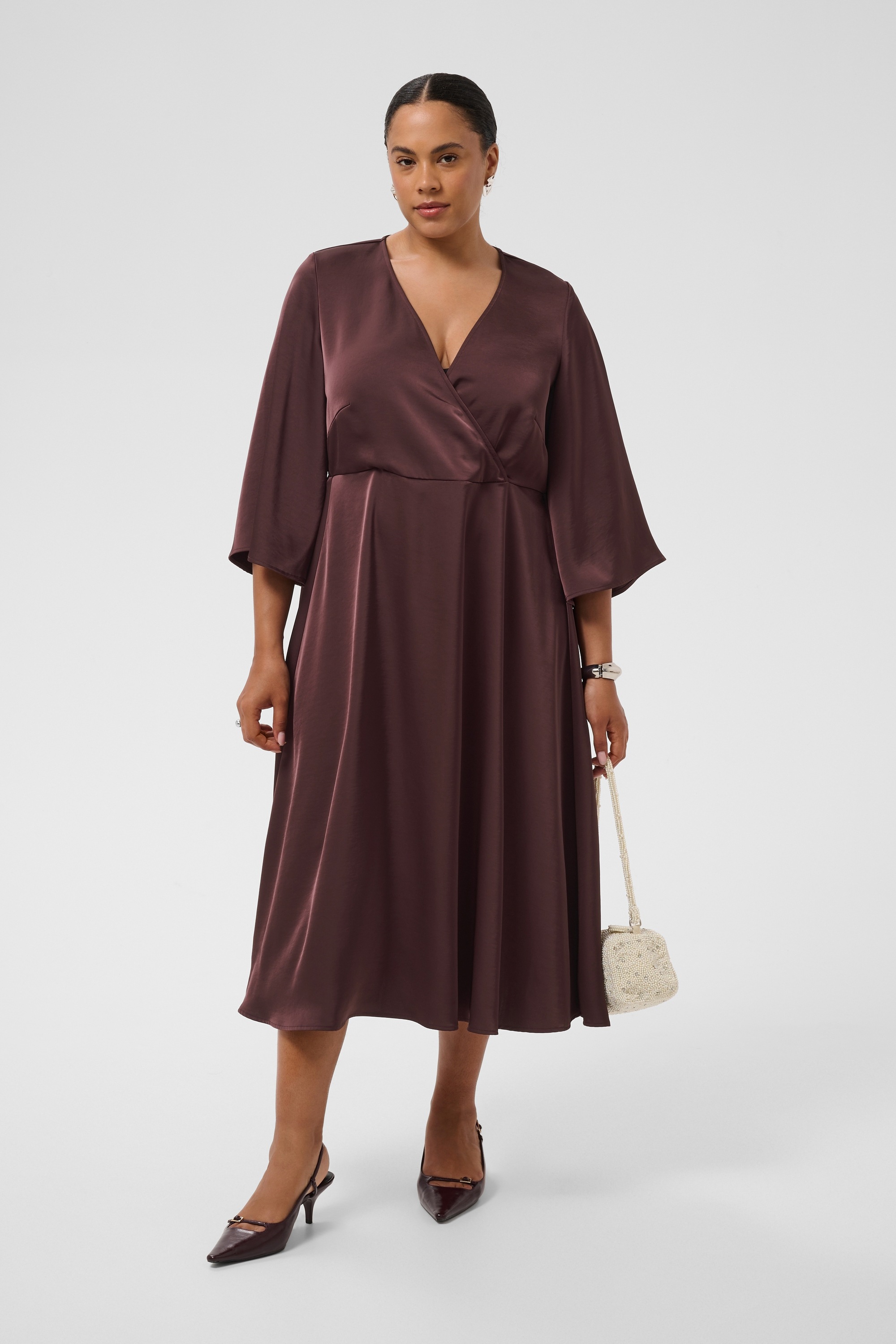 KAFFE Curve Midikleid »Damen Kleid KCgunhilda«