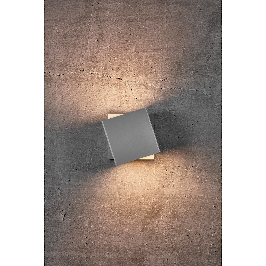Nordlux LED Außen-Wandleuchte »TURN«, 1 flammig-flammig, Drehbarer Magnet Schirm,inkl. LED Modul, IP54 für Innen, Außen und Bad