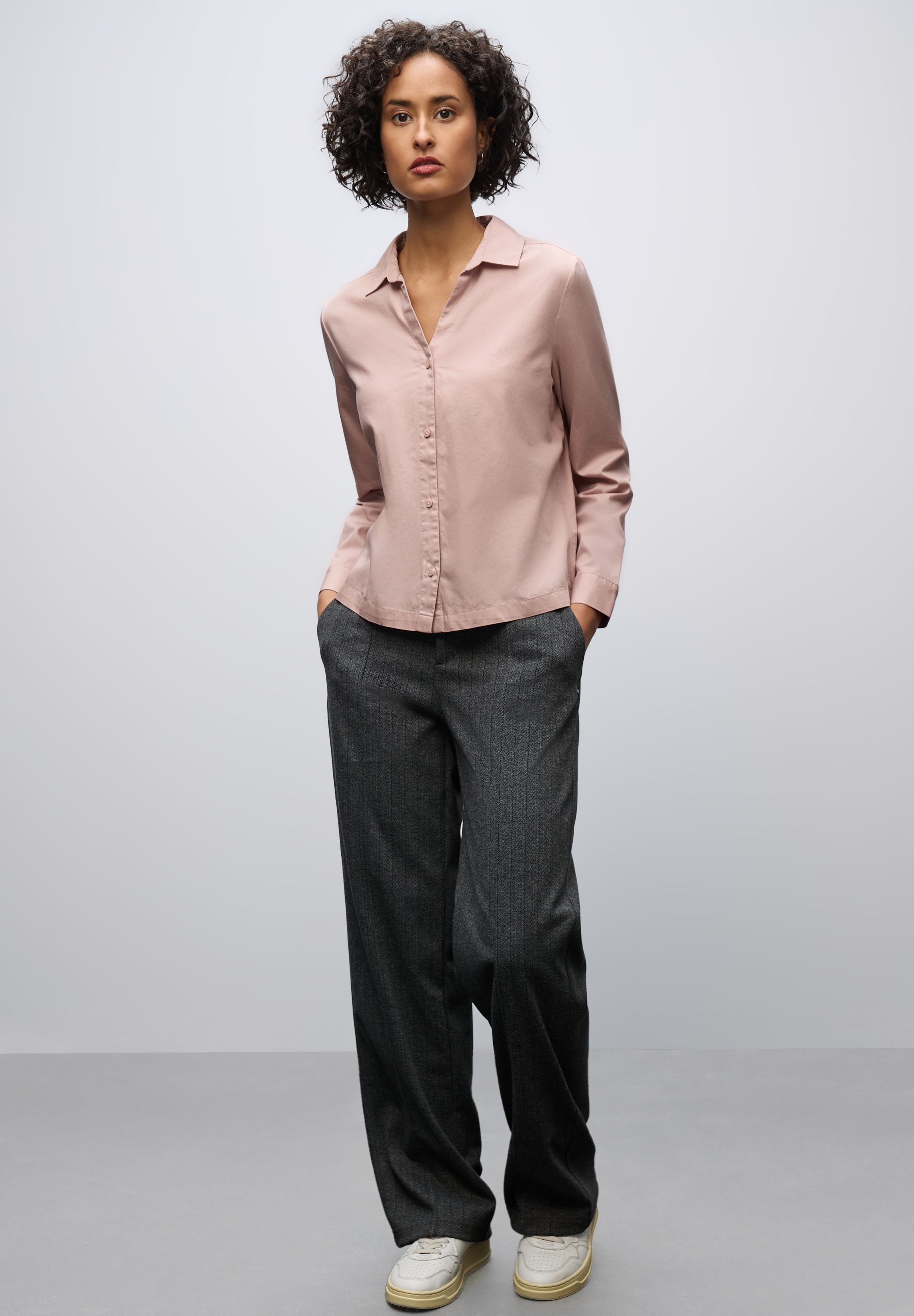 Thumbnail - STREET ONE Hemdbluse aus reiner Baumwolle