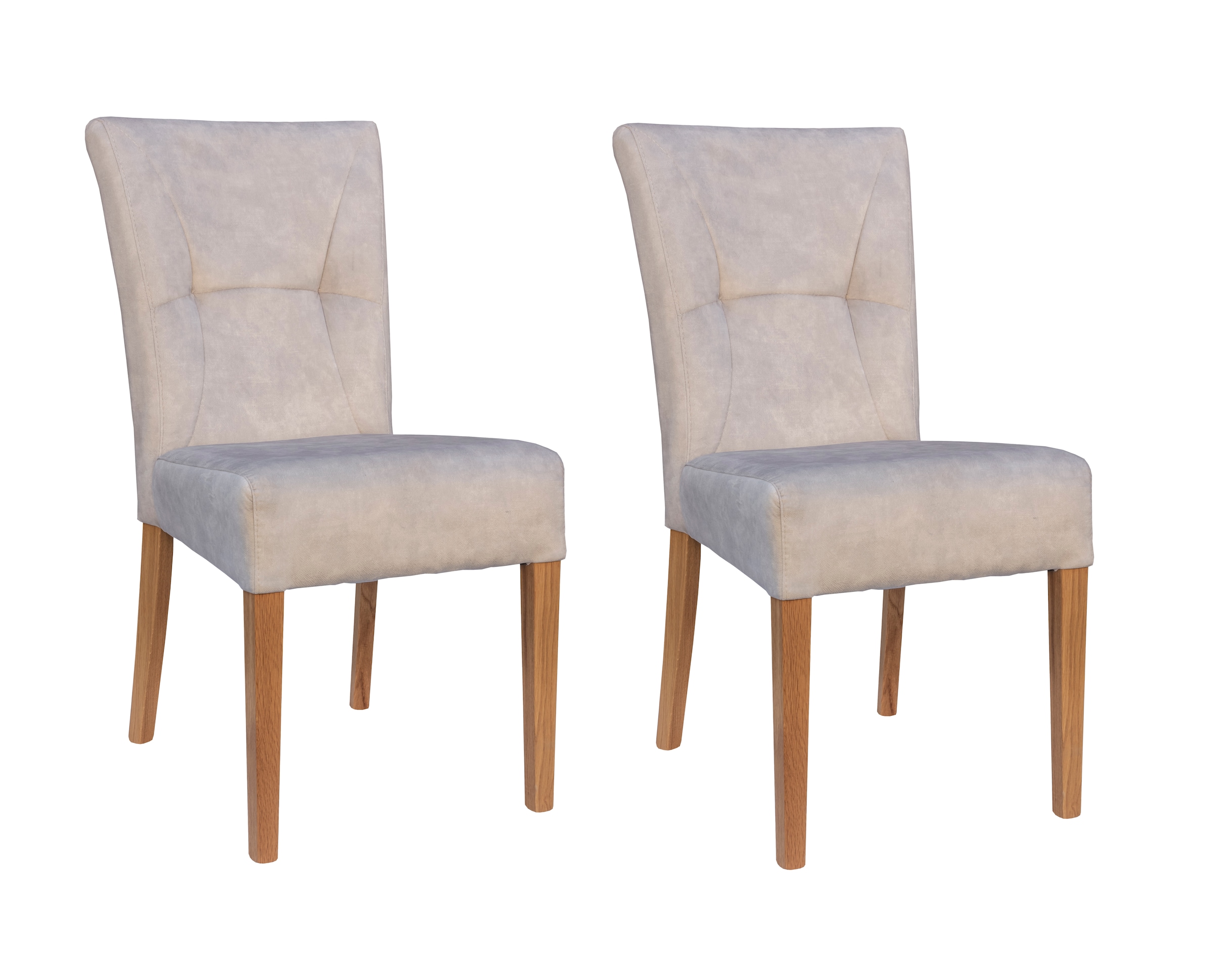 Home affaire 4-Fußstuhl "Henry" (Set) 2 Stk. Samtvelours Sitz und Rücken ge günstig online kaufen