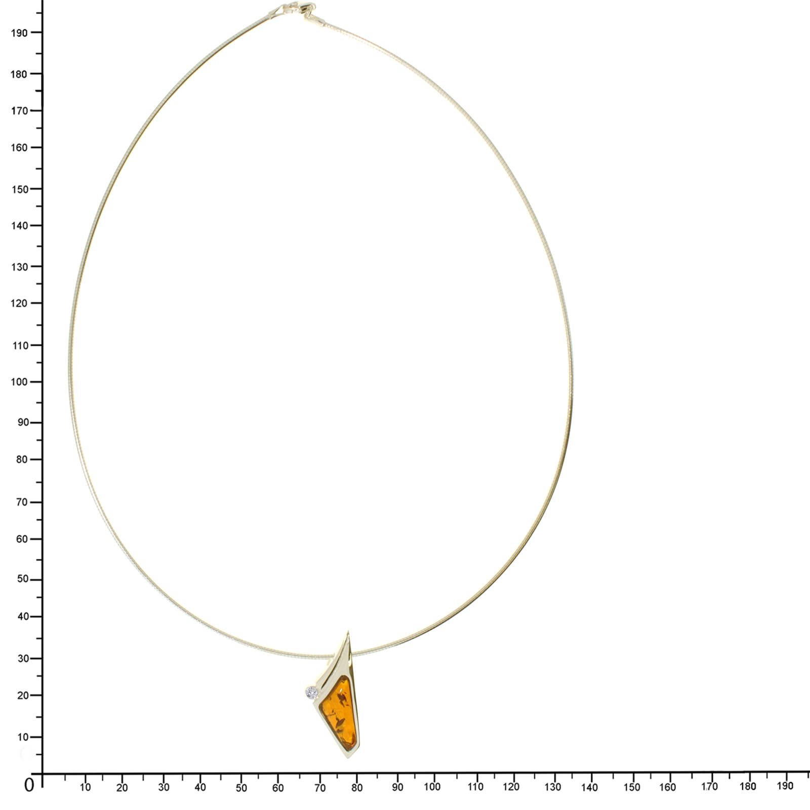 OSTSEE-SCHMUCK Kette mit Anhänger »- Gleiter-Agneta - Silber 925/000, vergoldet - Bernstein/Zirk.«