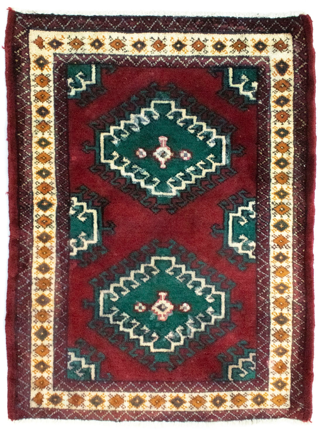 morgenland Wollteppich »Turkaman Teppich BAUR rot«, handgeknüpft rechteckig 