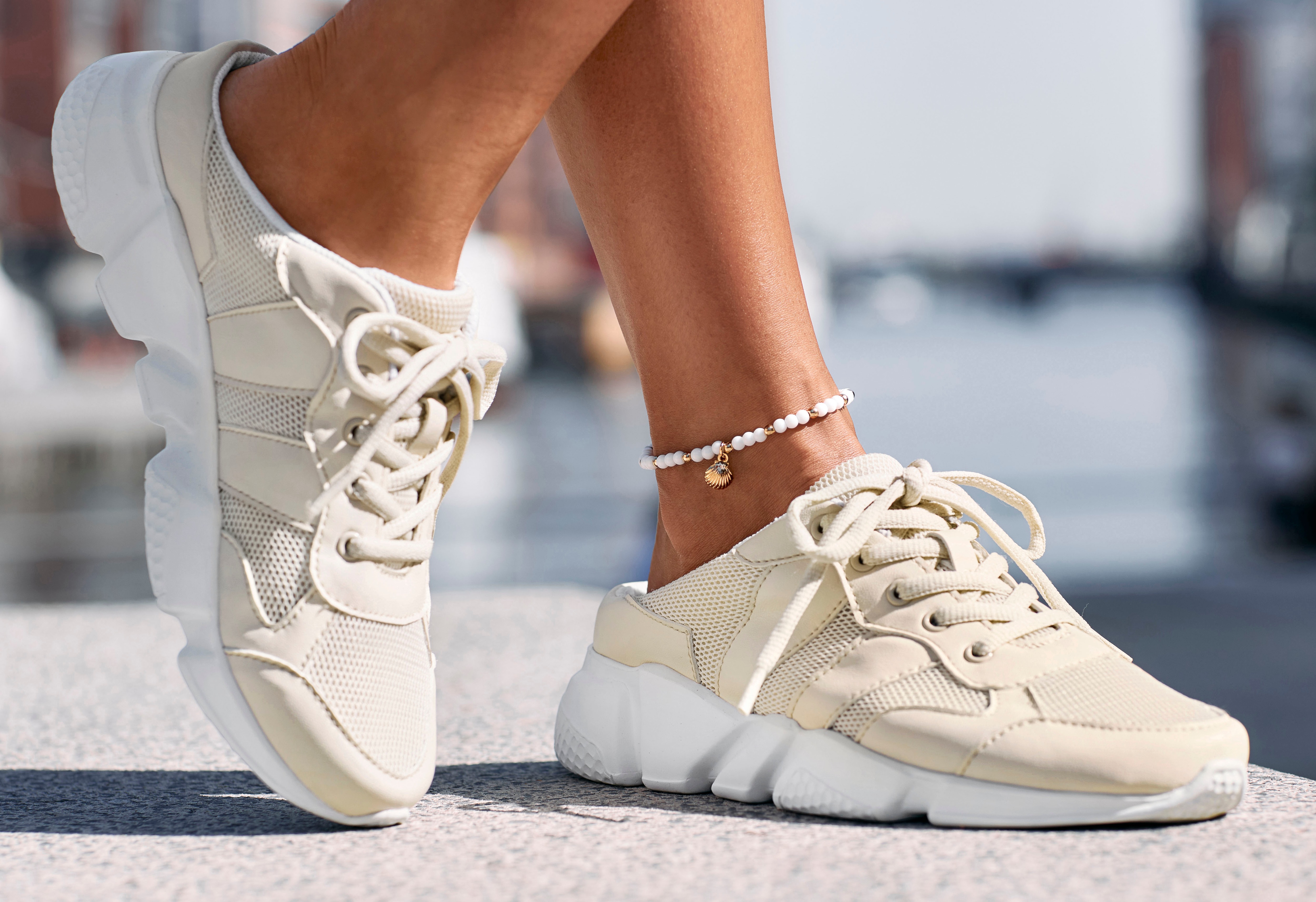 Thumbnail - LASCANA Sabot, Sneaker, Freizeitschuh, Halbschuh, aus Textil VEGAN