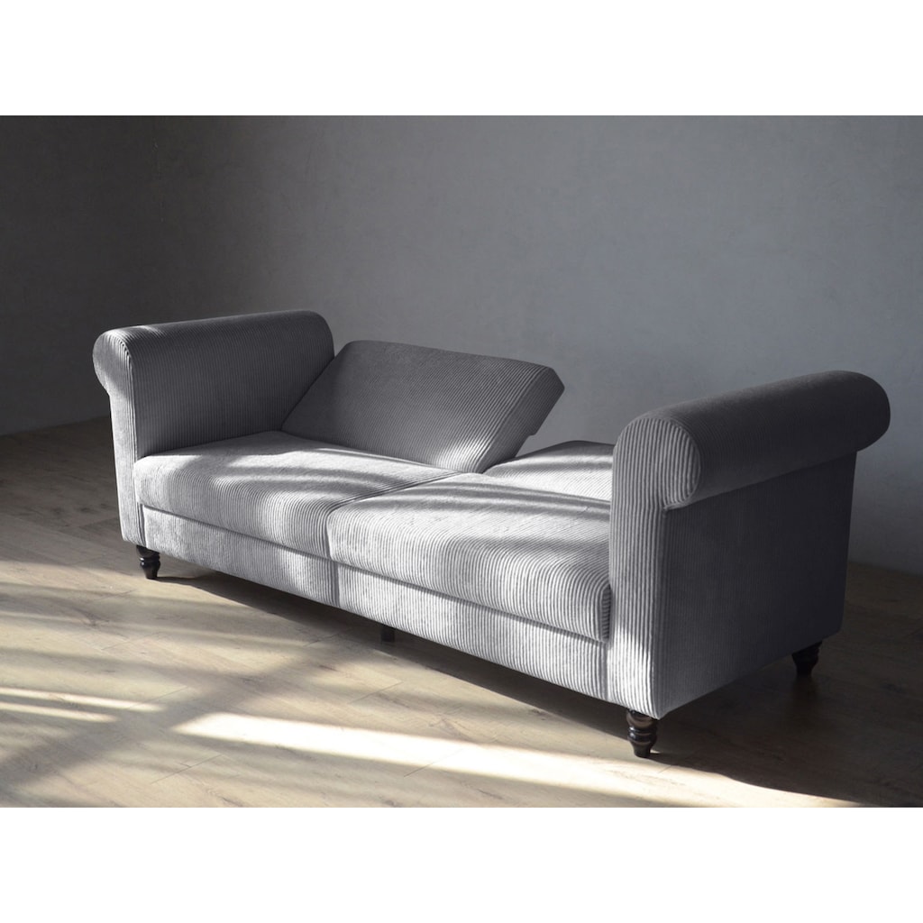 Dorel Home 3-Sitzer »Felix II, Schlafsofa 236cm, (Liegefläche 108x190cm), Rückenlehne«