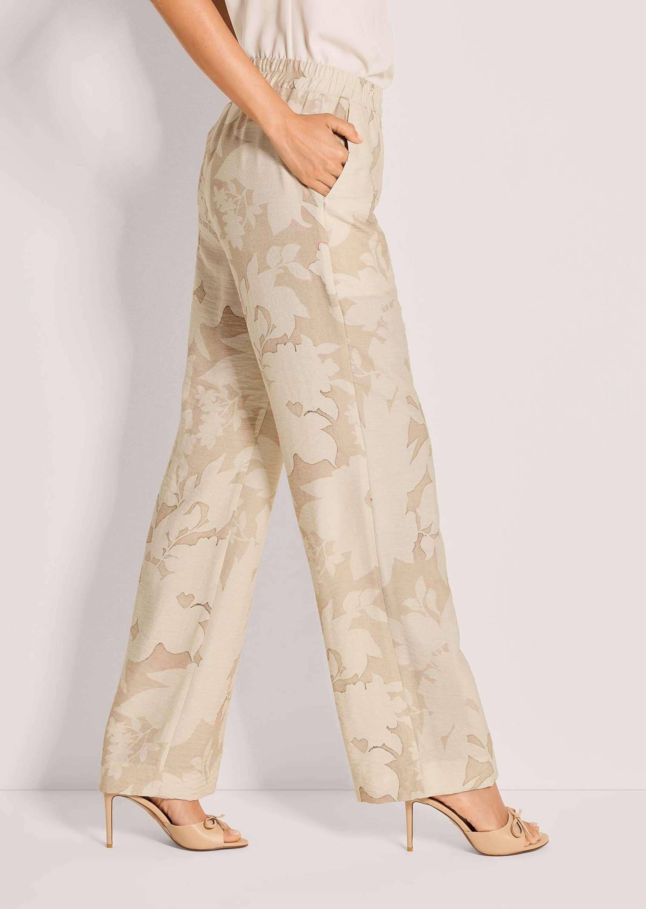 MADELEINE Schlupfhose »Palazzohose Sommerliche Schlupfhose mit floralem Design«  Weite Druckhose mit floralem Dessin