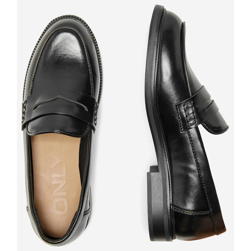 ONLY Shoes Loafer »ONLLUX-1«, Slipper, Business Schuh, Festtagsschuh mit modischem Zierriegel